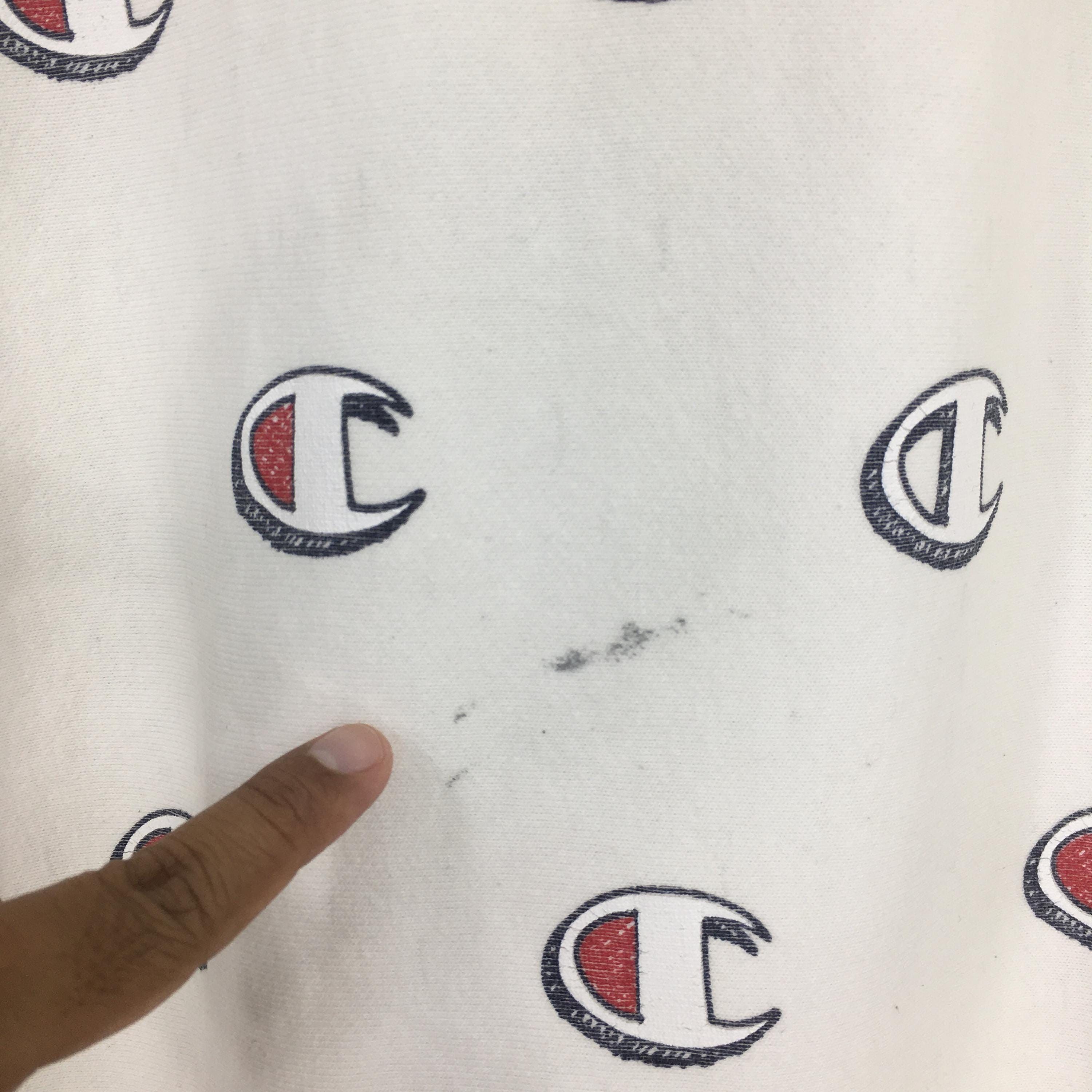 Champion × Vintage Vintage Y2K Champion Reverse Weave White Sweatshirt Medium Size US M / EU 48-50 / 2 - 3 Thumbnail