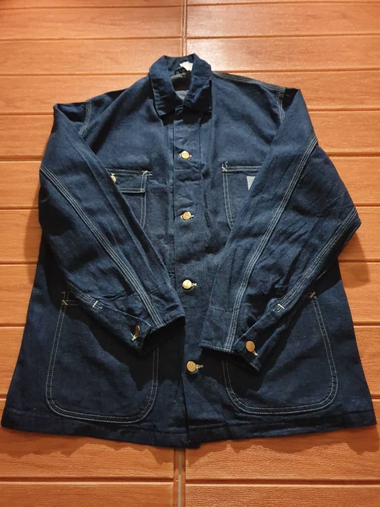 Carhartt 💥Carhatt workers blue colour chore jacket Size US M / EU 48-50 / 2 - 11 Thumbnail