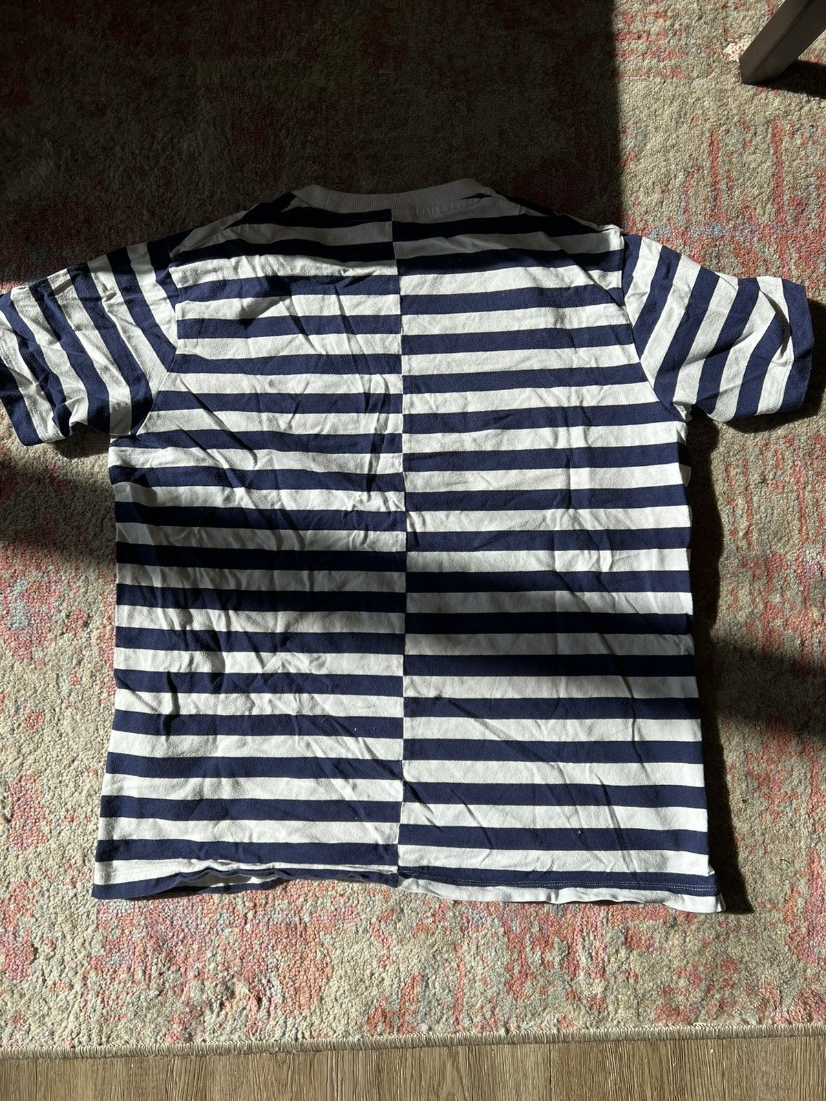 JW Anderson × Uniqlo Uniqlo JW Anderson Striped Asymmetrical T-Shirt Size US M / EU 48-50 / 2 - 5 Thumbnail