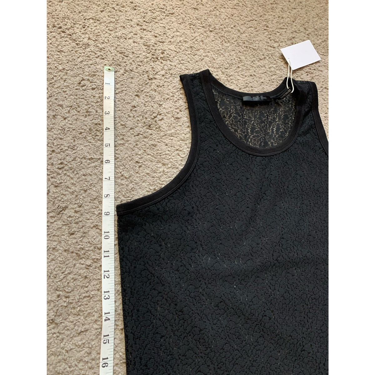 Helmut Lang HELMUT LANG BLACK LACE TANK TOP Size US M / EU 48-50 / 2 - 9 Thumbnail