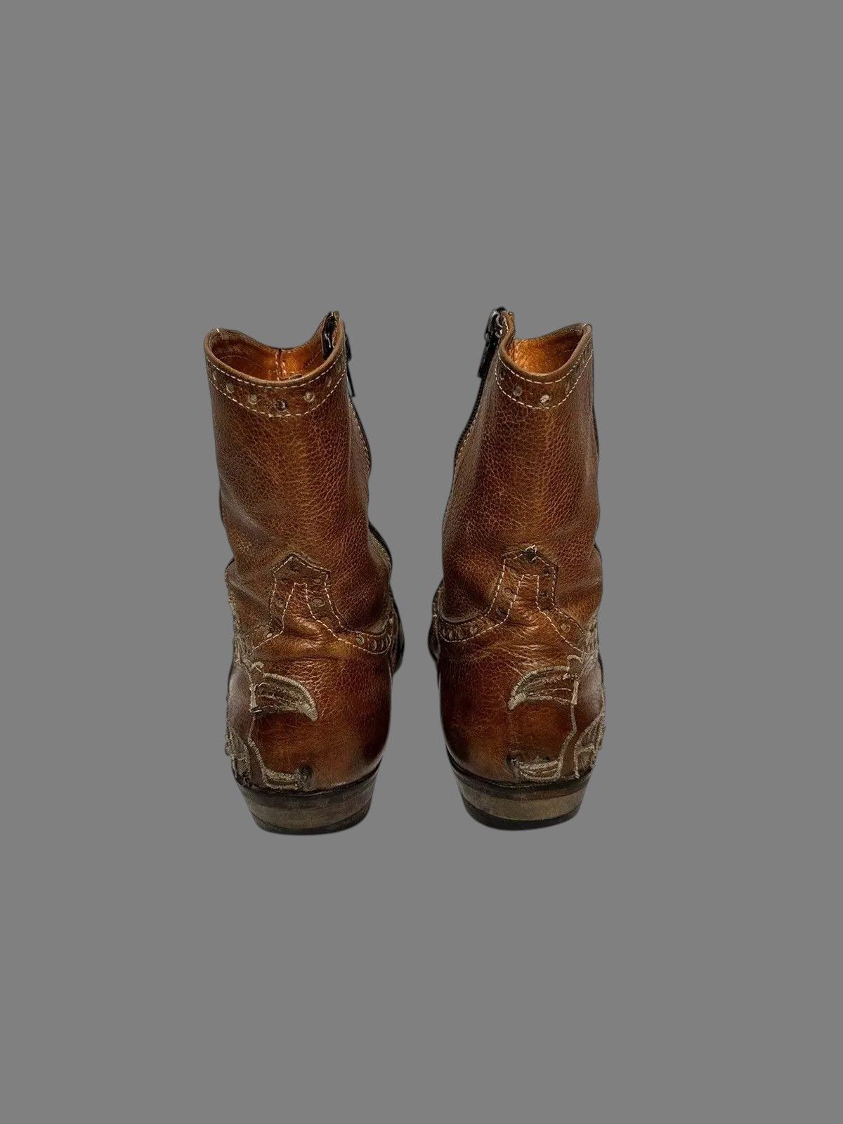 Guidi Brown Leather Military Boots Vintage AS98 Western Archive Size US 7 / EU 40 - 7 Thumbnail