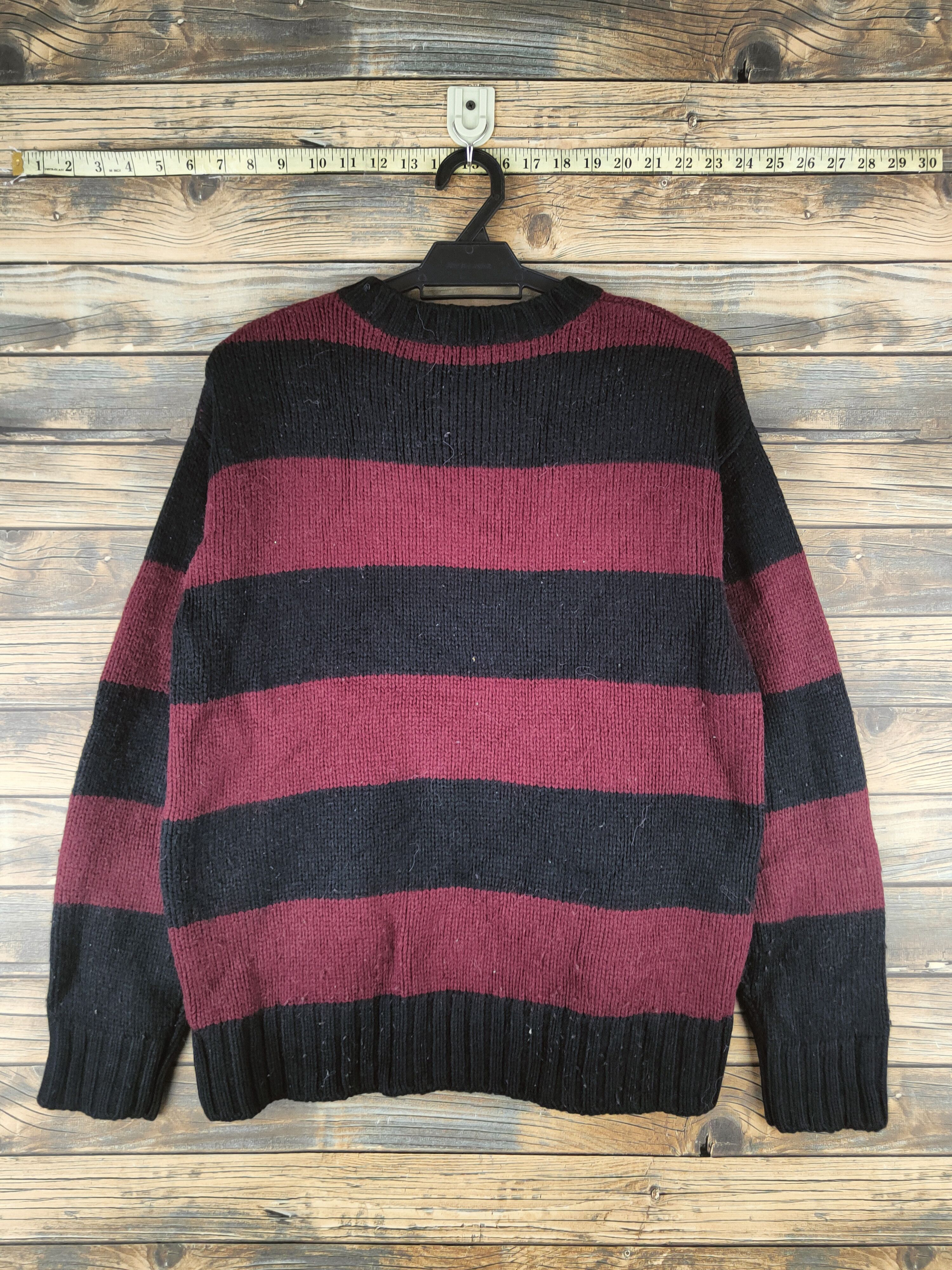 GU DL GU Black Maroon Knitwear Sweatshirts #46-565 Size US M / EU 48-50 / 2 - 7 Thumbnail