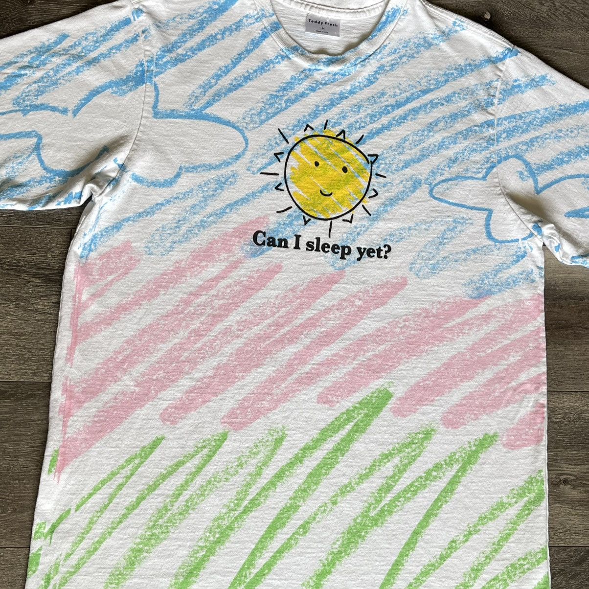 Teddy Fresh Teddy Fresh by Hila Klein Can I Sleep Yet Crayon Graphic Tee Size US M / EU 48-50 / 2 - 3 Thumbnail