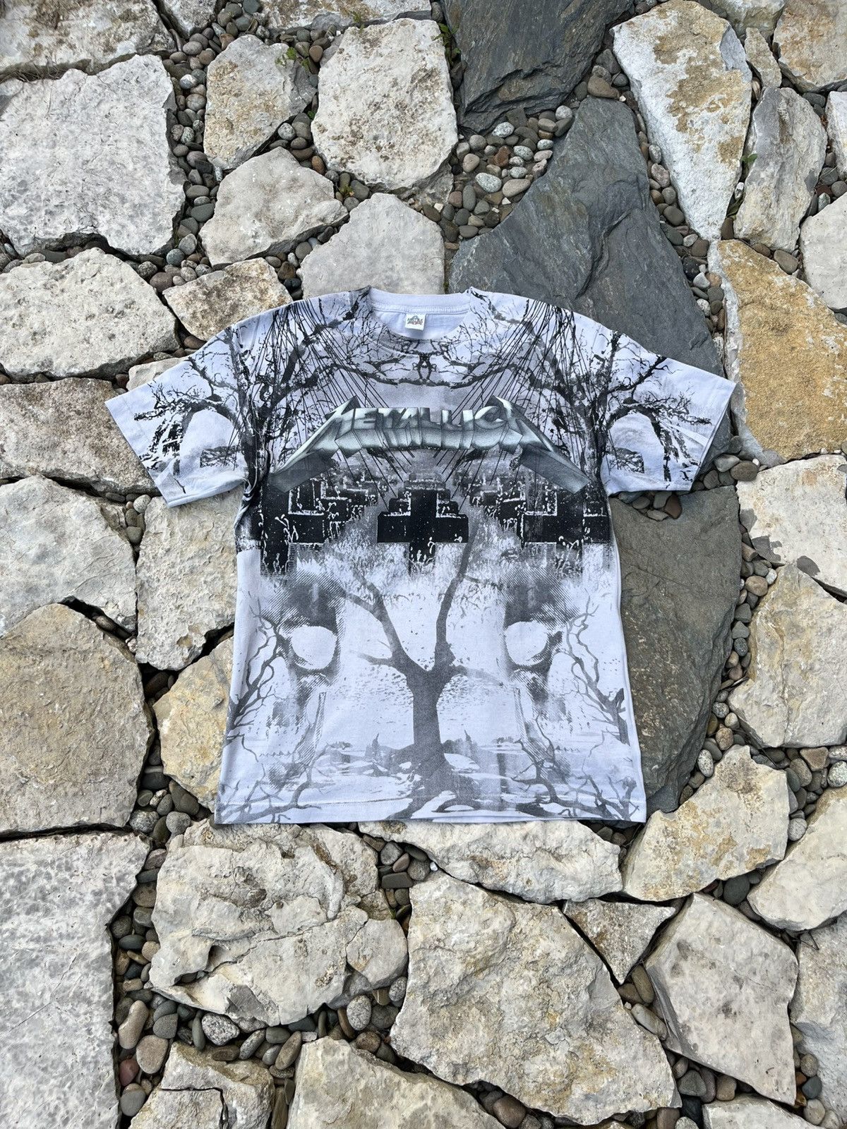 Band Tees × Metallica × Vintage Vintage Metallica Master of Puppets fullprint y2k tshirt tee Size US L / EU 52-54 / 3 - 1 Thumbnail