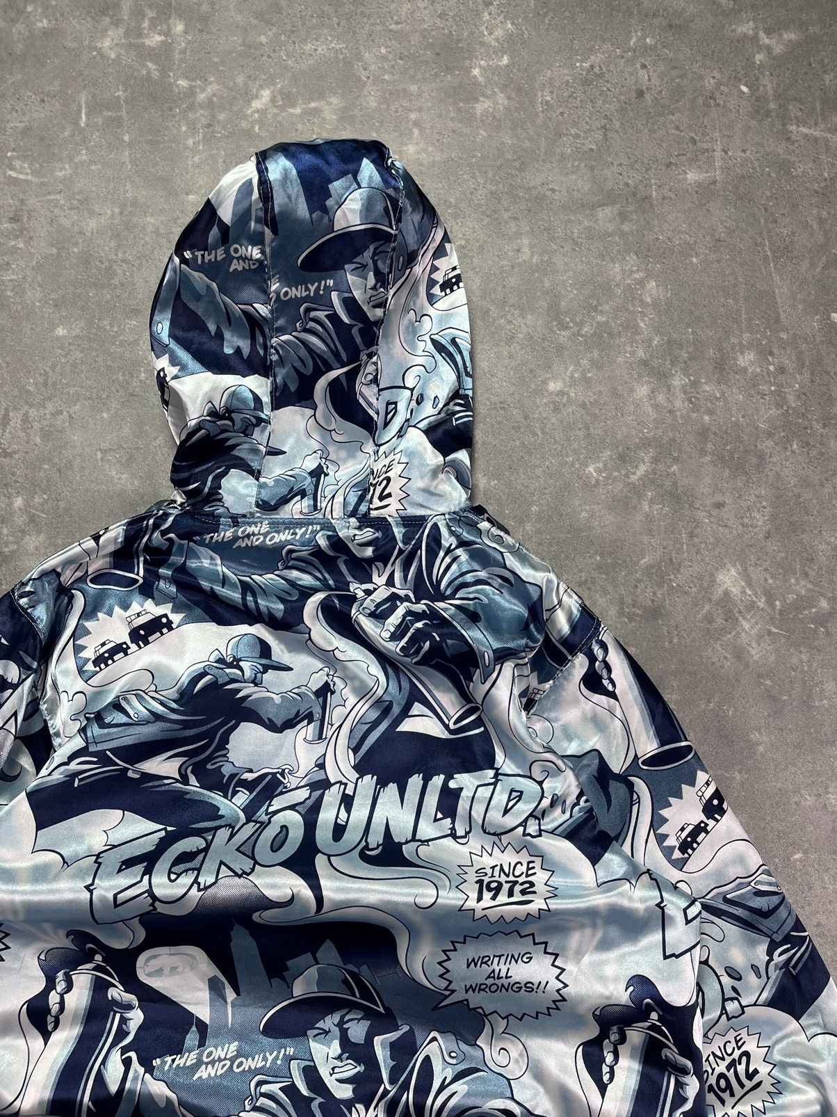 Ecko Unltd. 00s Ecko Unltd. Reversible AOP Printed Baggy Zip Hoodie XXL Size US XXL / EU 58 / 5 - 22 Thumbnail