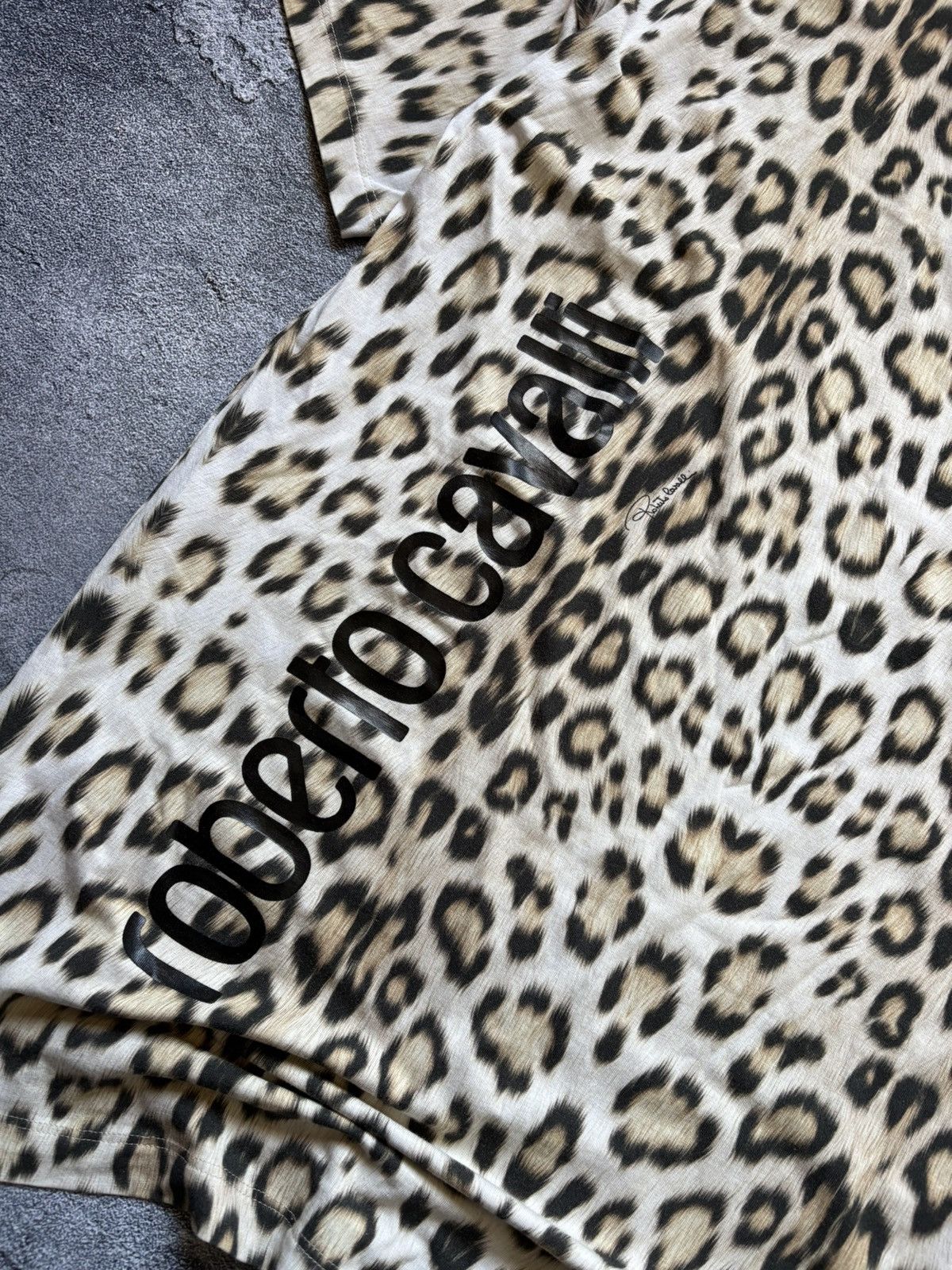 Roberto Cavalli Vintage Roberto Cavalli Luxury Leopard Pattern T Shirt Y2K Size S / US 4 / IT 40 - 6 Thumbnail