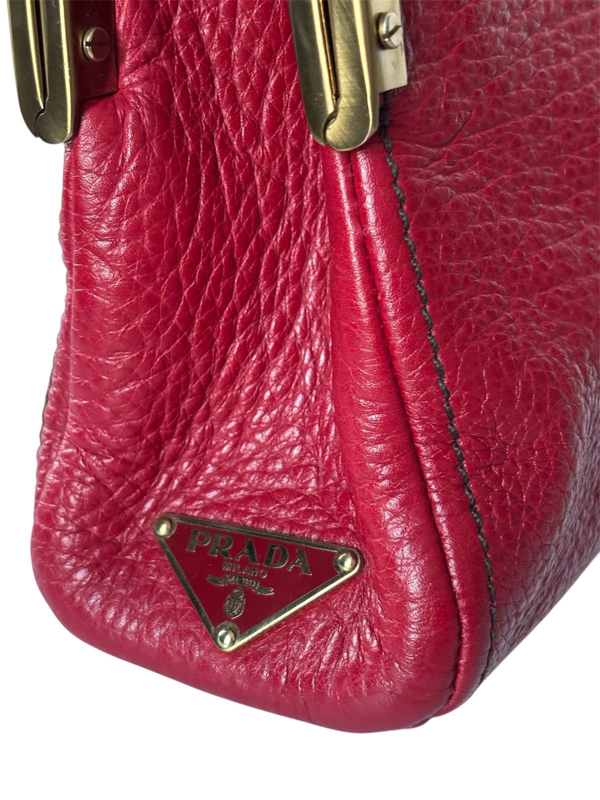 Prada Prada Cerniera Frame leather bag Size ONE SIZE - 9 Thumbnail