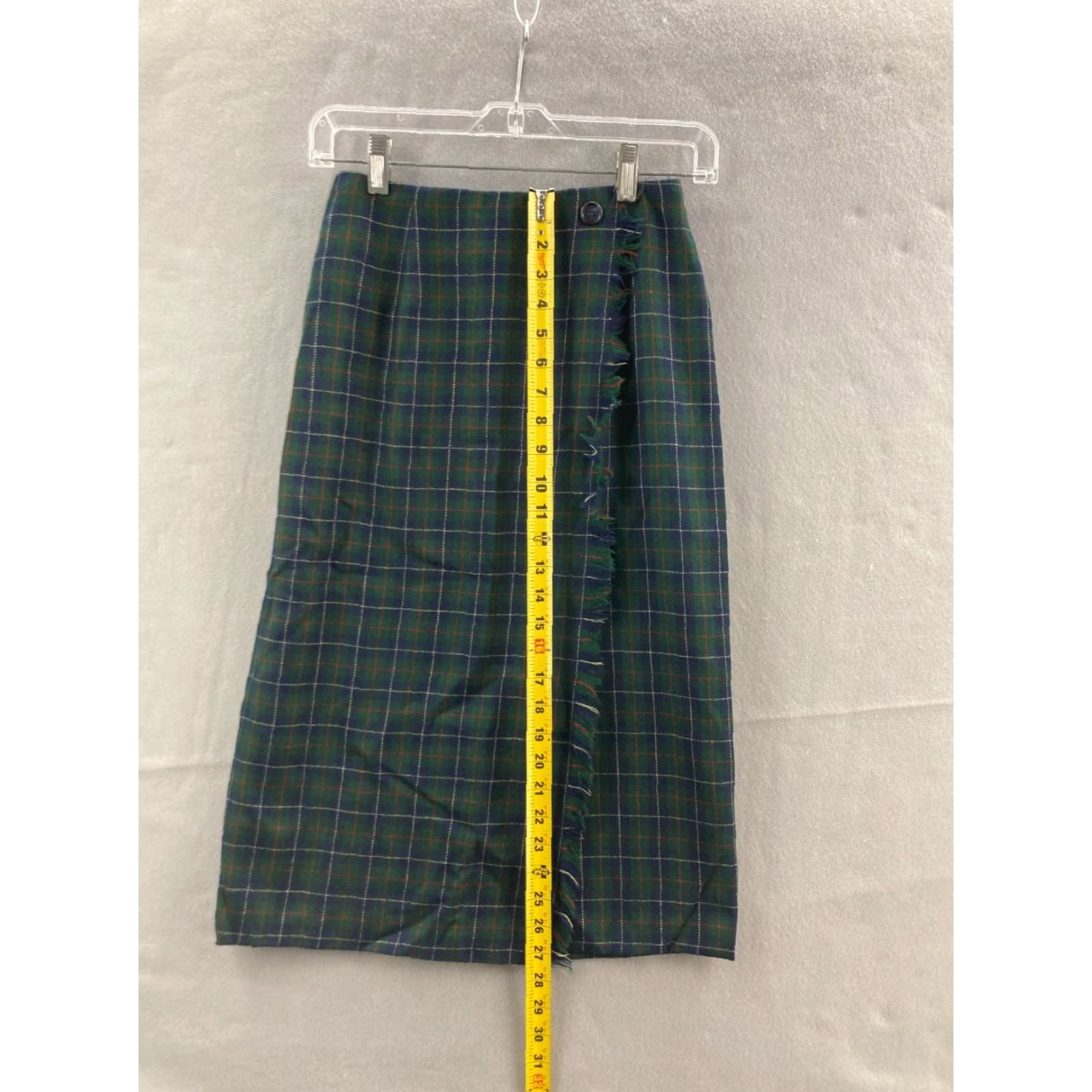 Talbots VINTAGE Talbots Womens Skirt Long Wool Plaid Tartan Petites High Rise All Seasons 2P Size 26" / US 2 / IT 38 - 4 Thumbnail