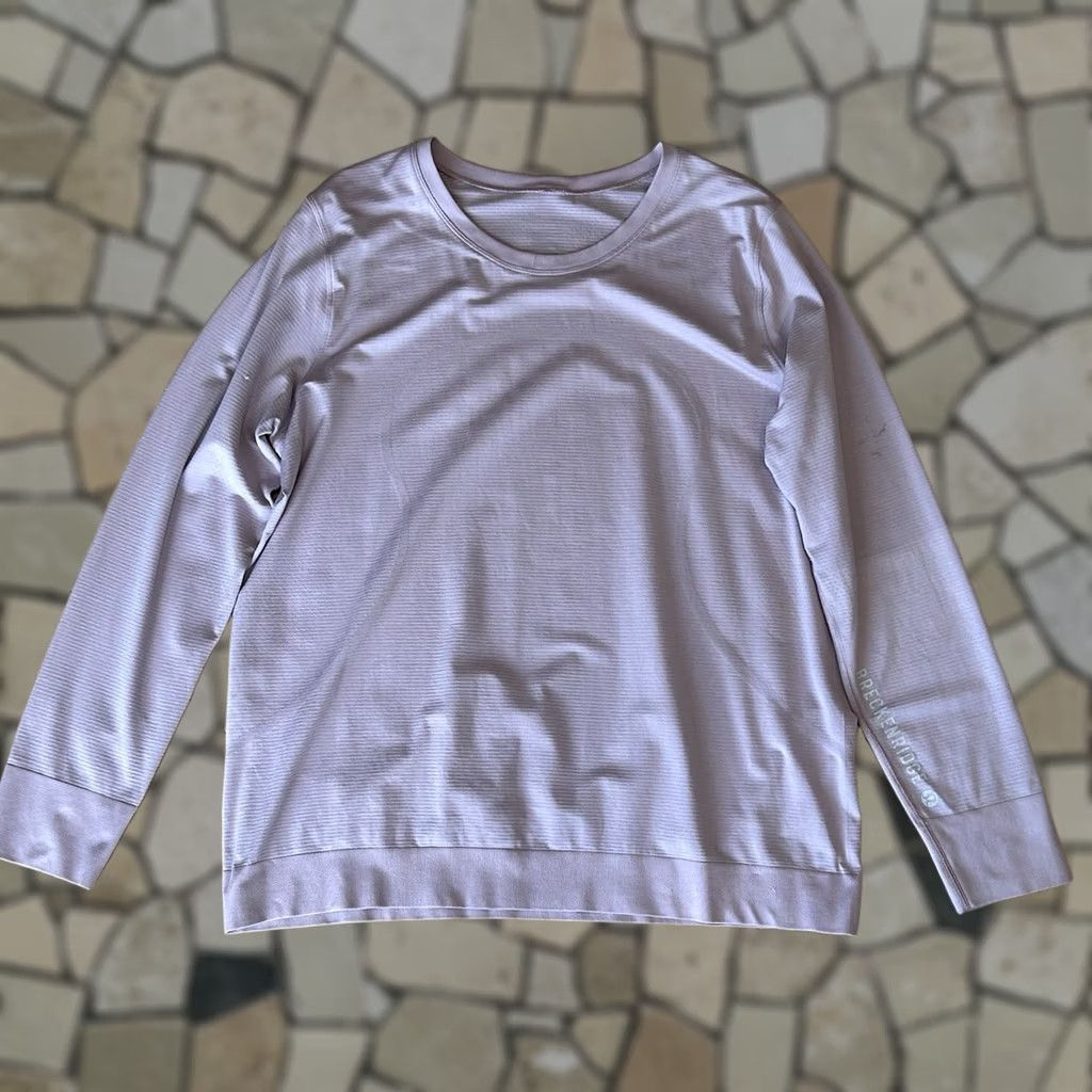 Lululemon VINTAGE Distressed Lululemon Swiftly Relaxed Top Long Sleeve Womens 14 Light Pink Size XXL / US 16-18 / IT 52-54 - 1 Thumbnail