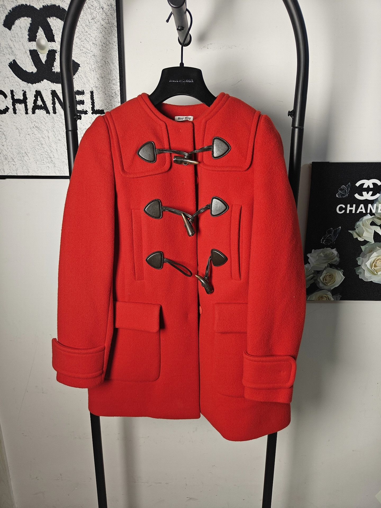 Miu Miu Miu Miu Wool White Coat L Women Size L / US 10 / IT 46 - 1 Thumbnail