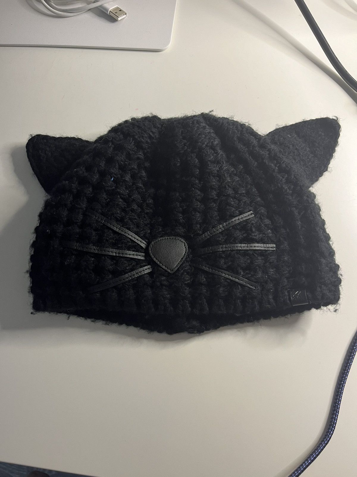 Karl Lagerfeld Karl Lagerfeld cat ear beanie Size ONE SIZE - 1 Thumbnail