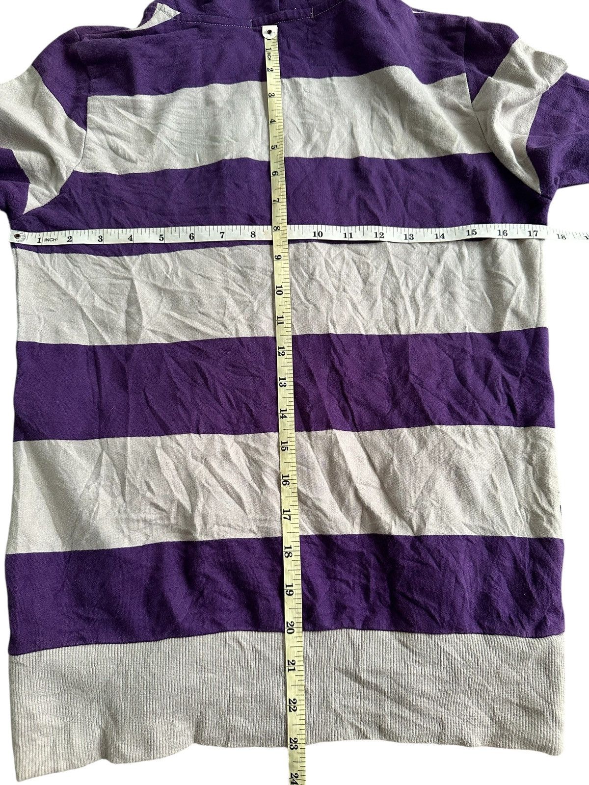 Hysteric Glamour AMPM BIG STRIPED Zip Fur HOODIE IFSIXWASNINE LGB STYLE Size S / US 4 / IT 40 - 10 Thumbnail