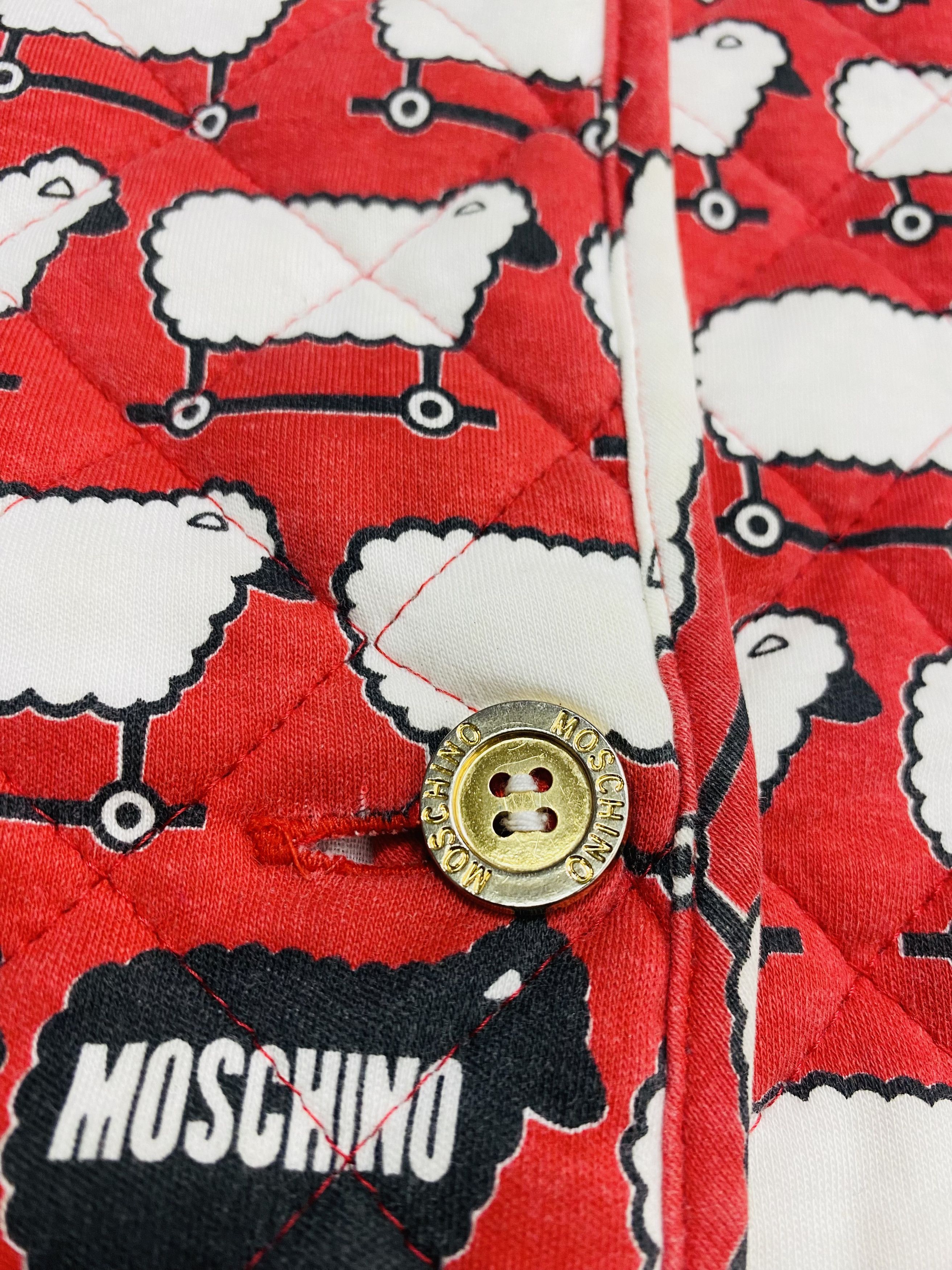 Moschino A13 Moschino Lingerie Full Print Sleepy Quilted Jacket Size L / US 10 / IT 46 - 9 Thumbnail