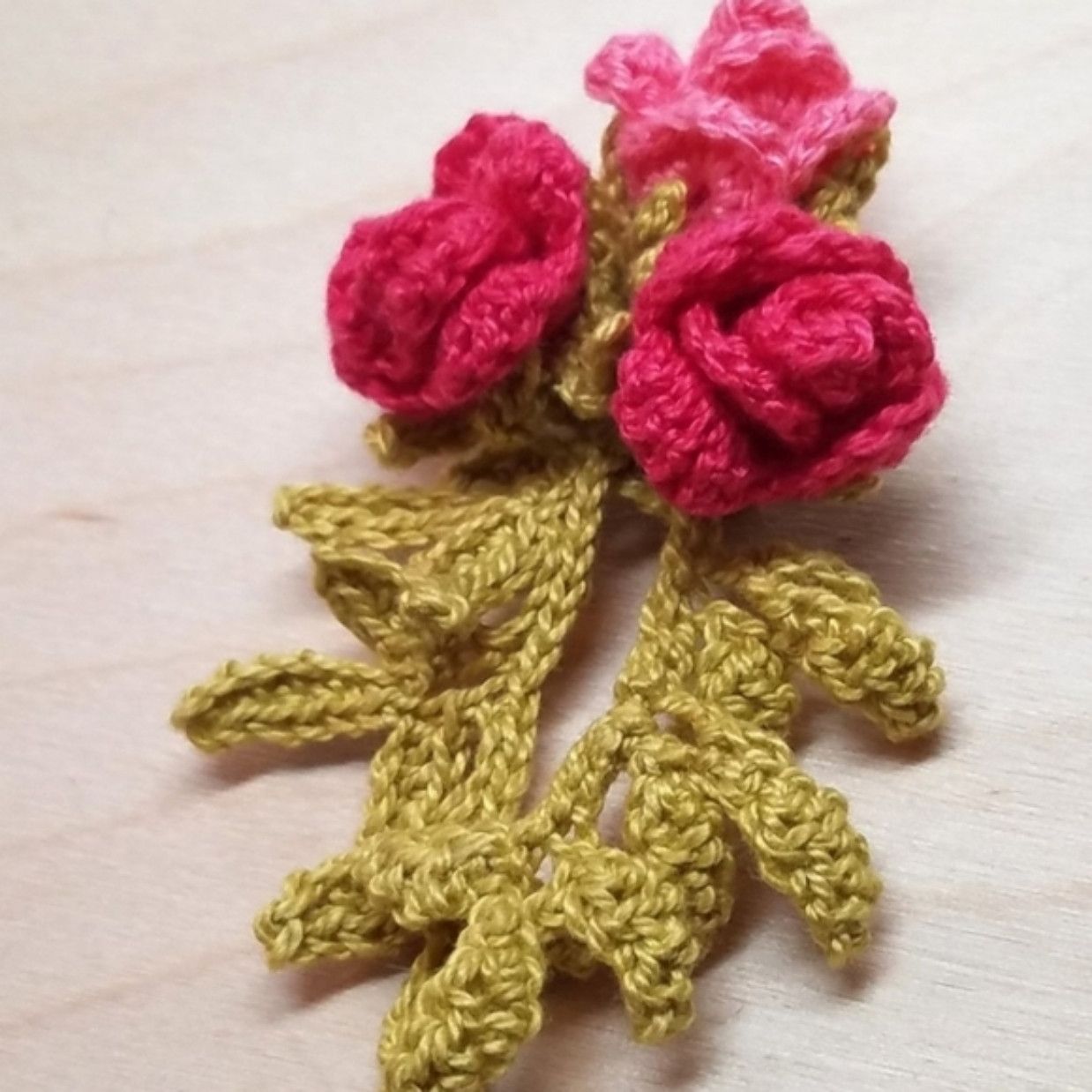 Handmade Rose Corsage Pink Floral Magnetic Brooch Lapel Pin Boutonnie Size ONE SIZE - 8 Thumbnail
