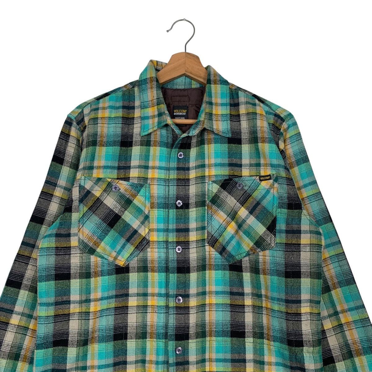 Volcom VOLCOM WORKWEAR Green Tartan Warm Flannel Jacket #2717-C122 Size US S / EU 44-46 / 1 - 2 Thumbnail