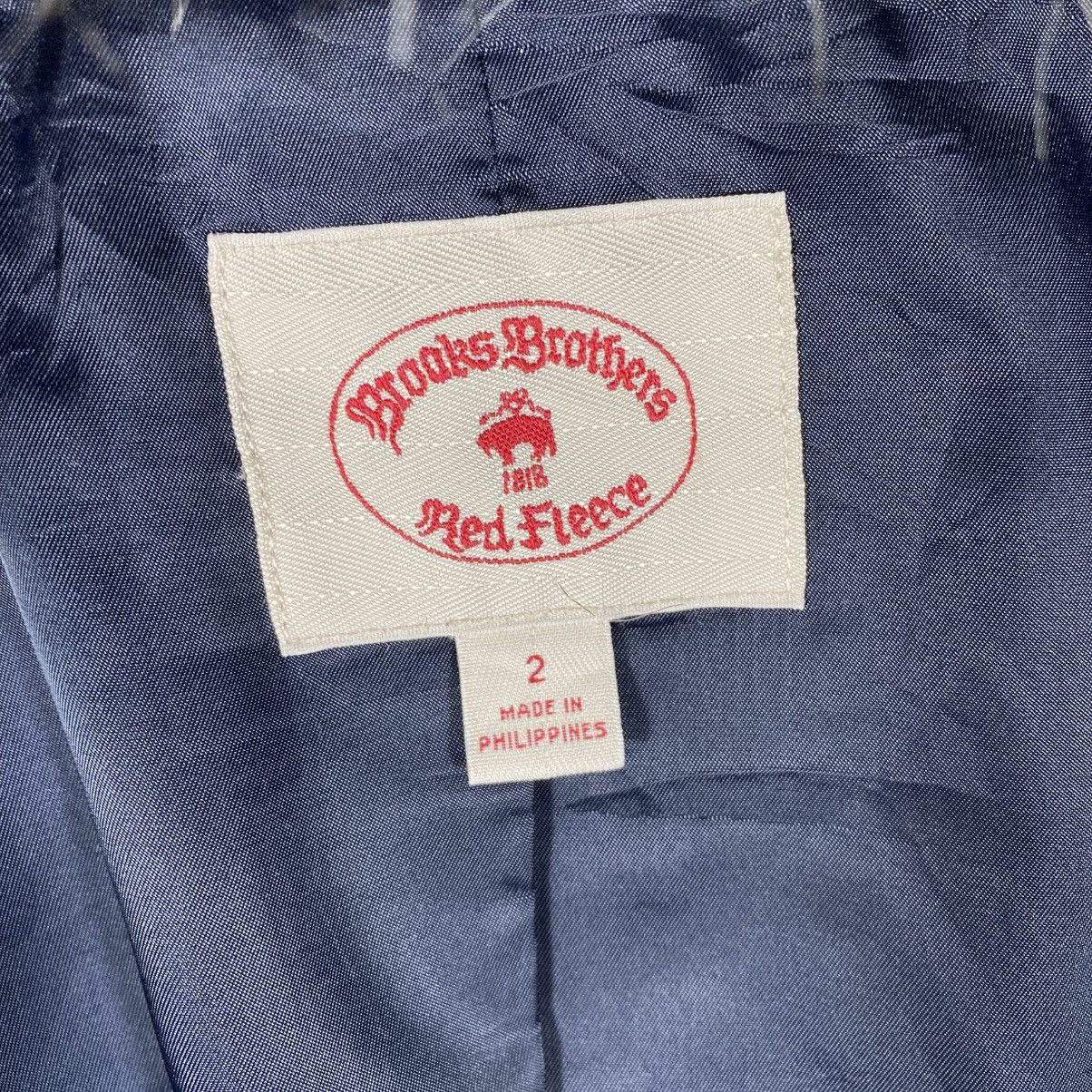 Brooks Brothers Brooks Brothers Red Fleece Wool Coat, Navy Blue Faux Fur Size XS / US 0-2 / IT 36-38 - 8 Thumbnail