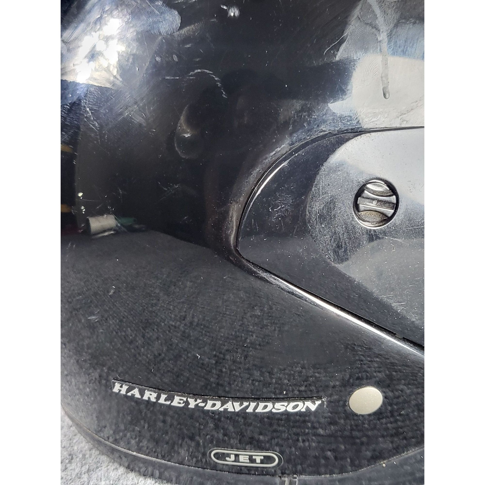 Harley Davidson Harley Davidson Motorcycle Helmet JET DOT Black Gloss Full F Size ONE SIZE - 7 Thumbnail