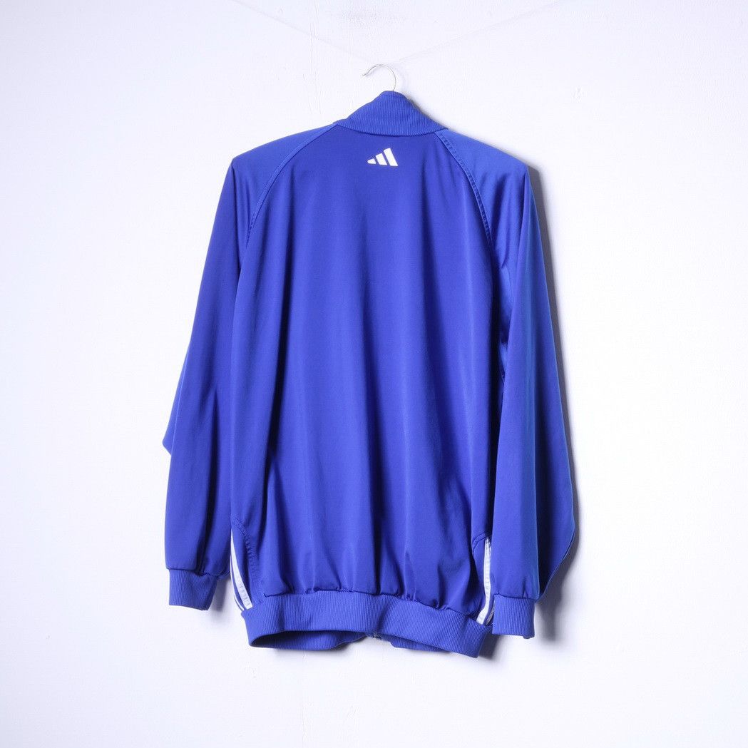 Adidas Adidas Men 42/44 XL Sweatshirt Blue Shiny Vintage 7539 Size US XL / EU 56 / 4 - 8 Thumbnail