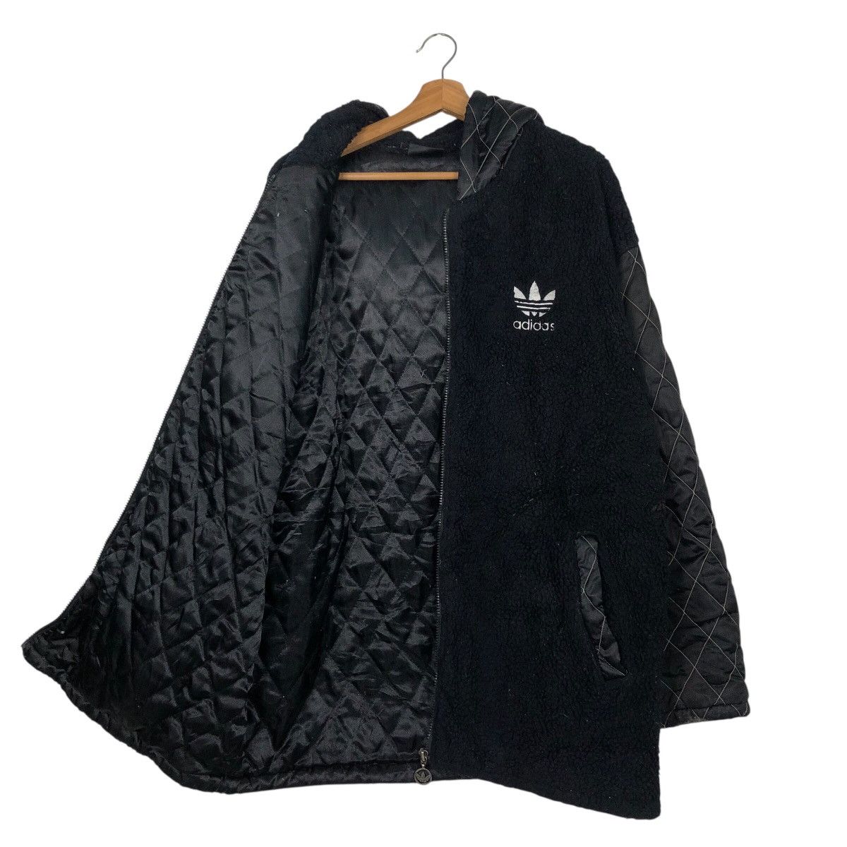 Adidas 📌Vintage Wool Zipper Jacket Adidas Big Logo Embroidery Size US M / EU 48-50 / 2 - 13 Thumbnail