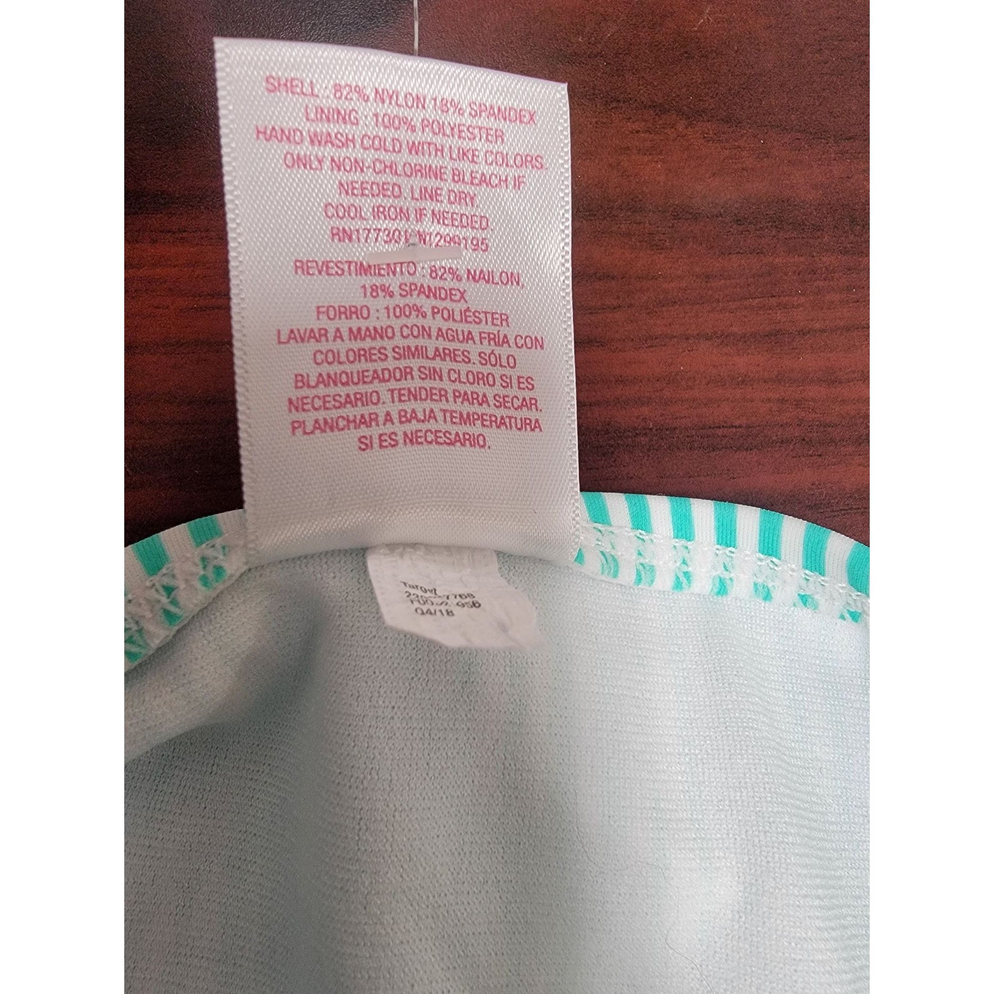Other Striped Green & White Bikini Bottoms With Side Ties Xhilarat Size ONE SIZE - 5 Thumbnail