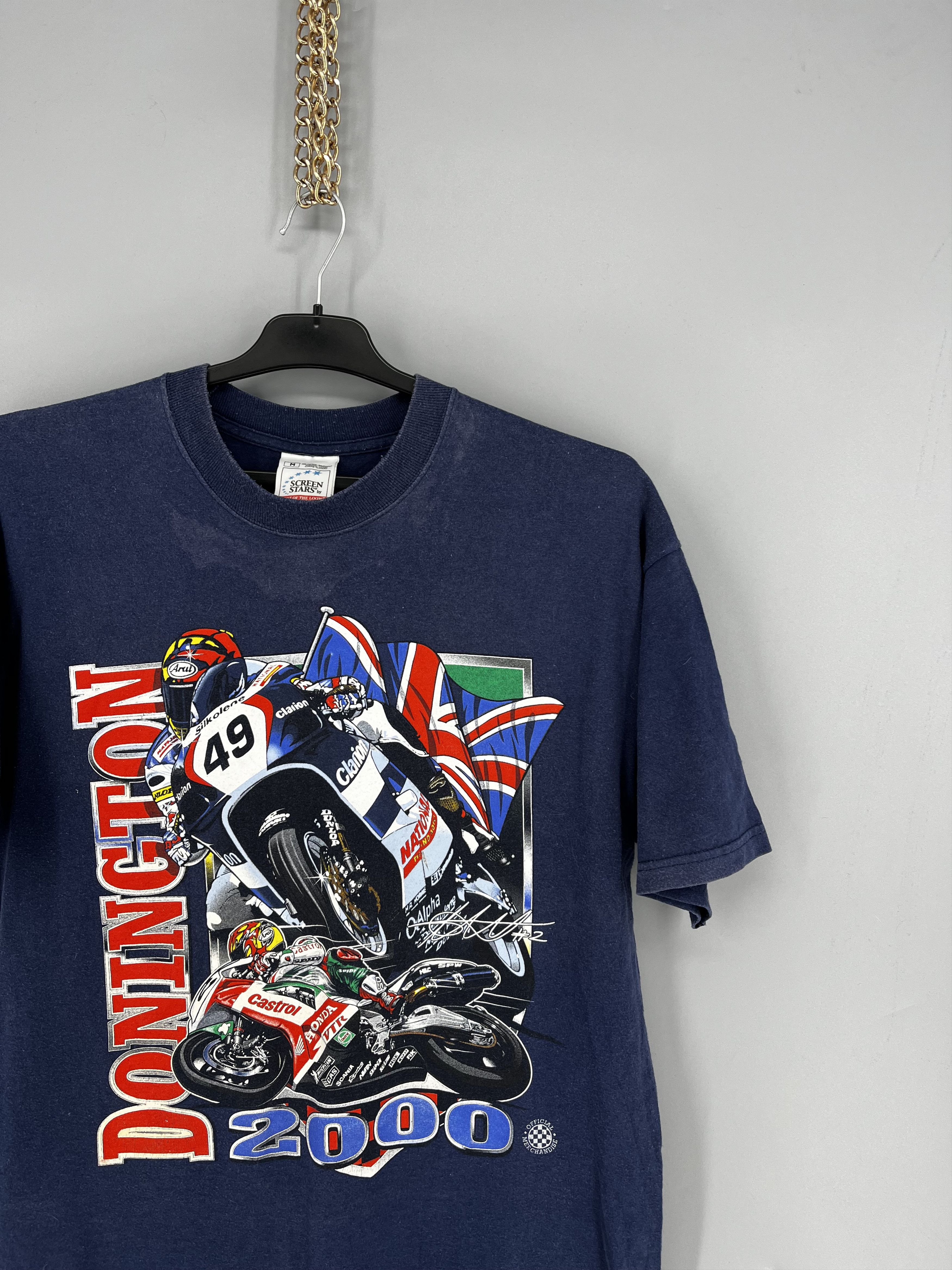Vintage Vintage MotoGP Donington 2000 T-Shirt Screen Stars Racing Size US M / EU 48-50 / 2 - 5 Thumbnail