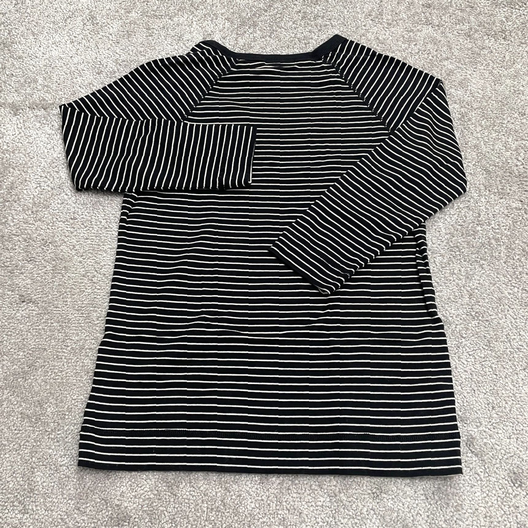 Ralph Lauren Ralph Lauren Shirt Womens Large White Black Striped Long Sleeve Top Size L / US 10 / IT 46 - 2 Thumbnail