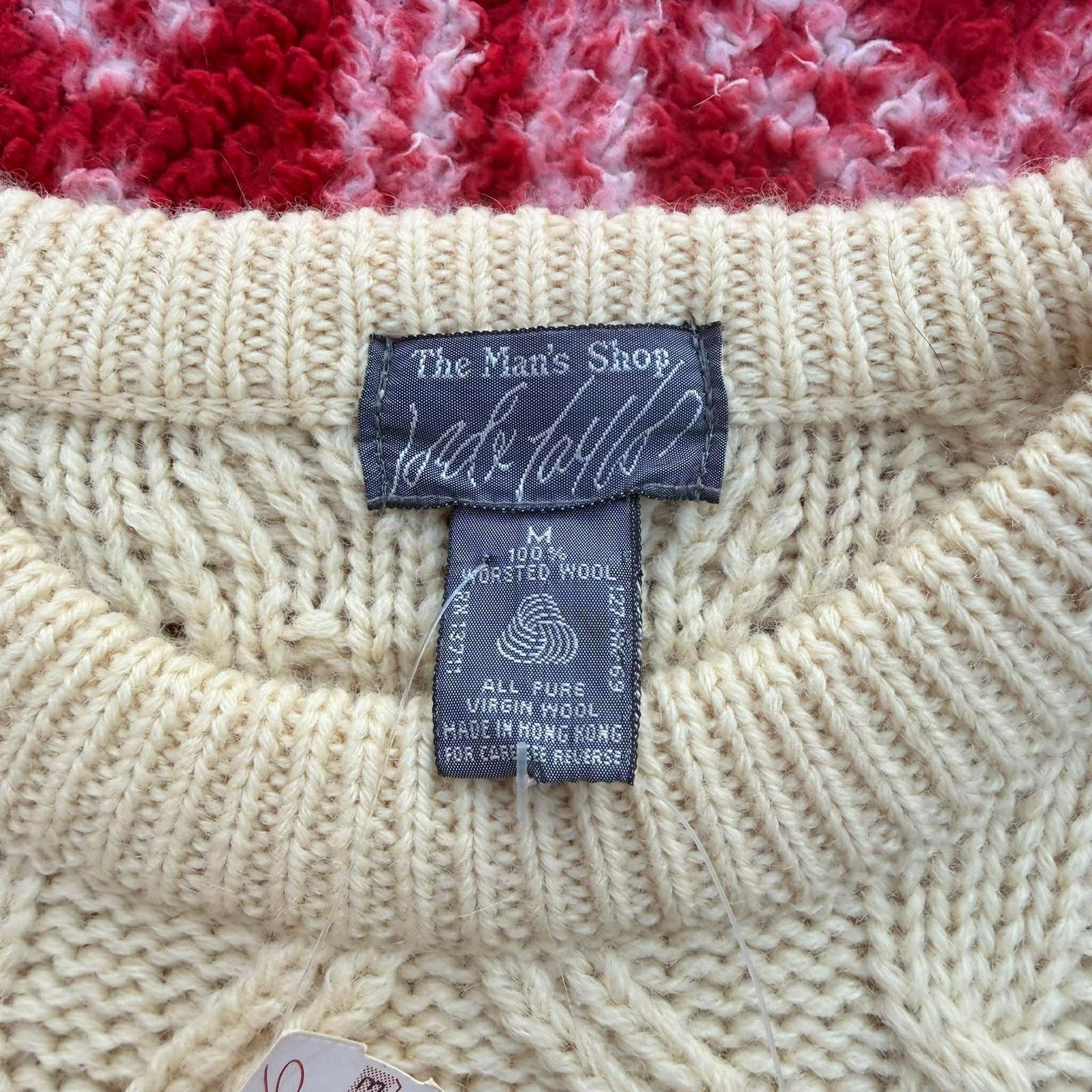 Lord & Taylor NWT Vintage Lord & Taylor Men's Medium Cable Knit Sweater Size US M / EU 48-50 / 2 - 3 Thumbnail