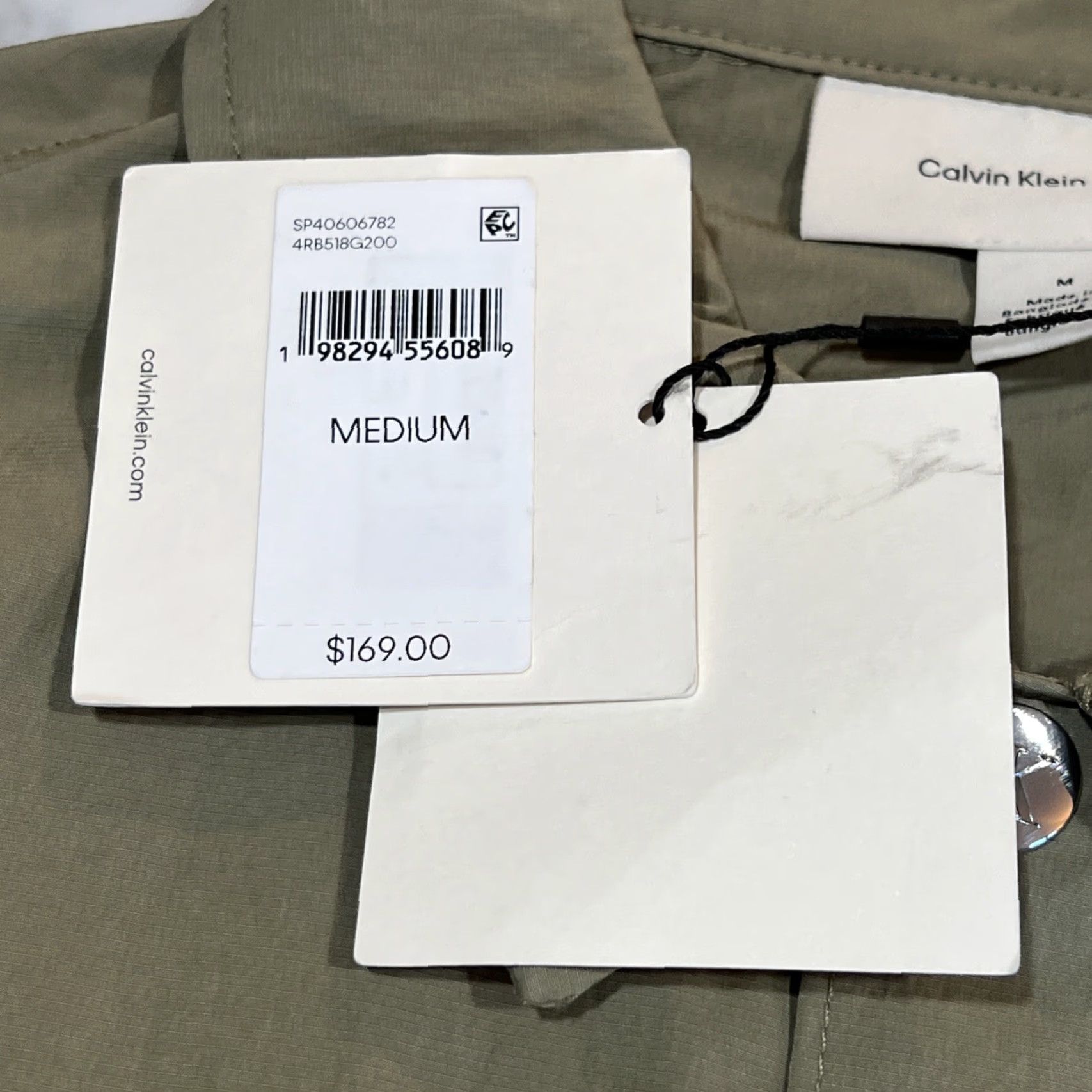 Calvin Klein Calvin Klein Jacket Men’s M Lightweight Wind Water Resistant Pockets Snaps NWT Size US M / EU 48-50 / 2 - 7 Thumbnail