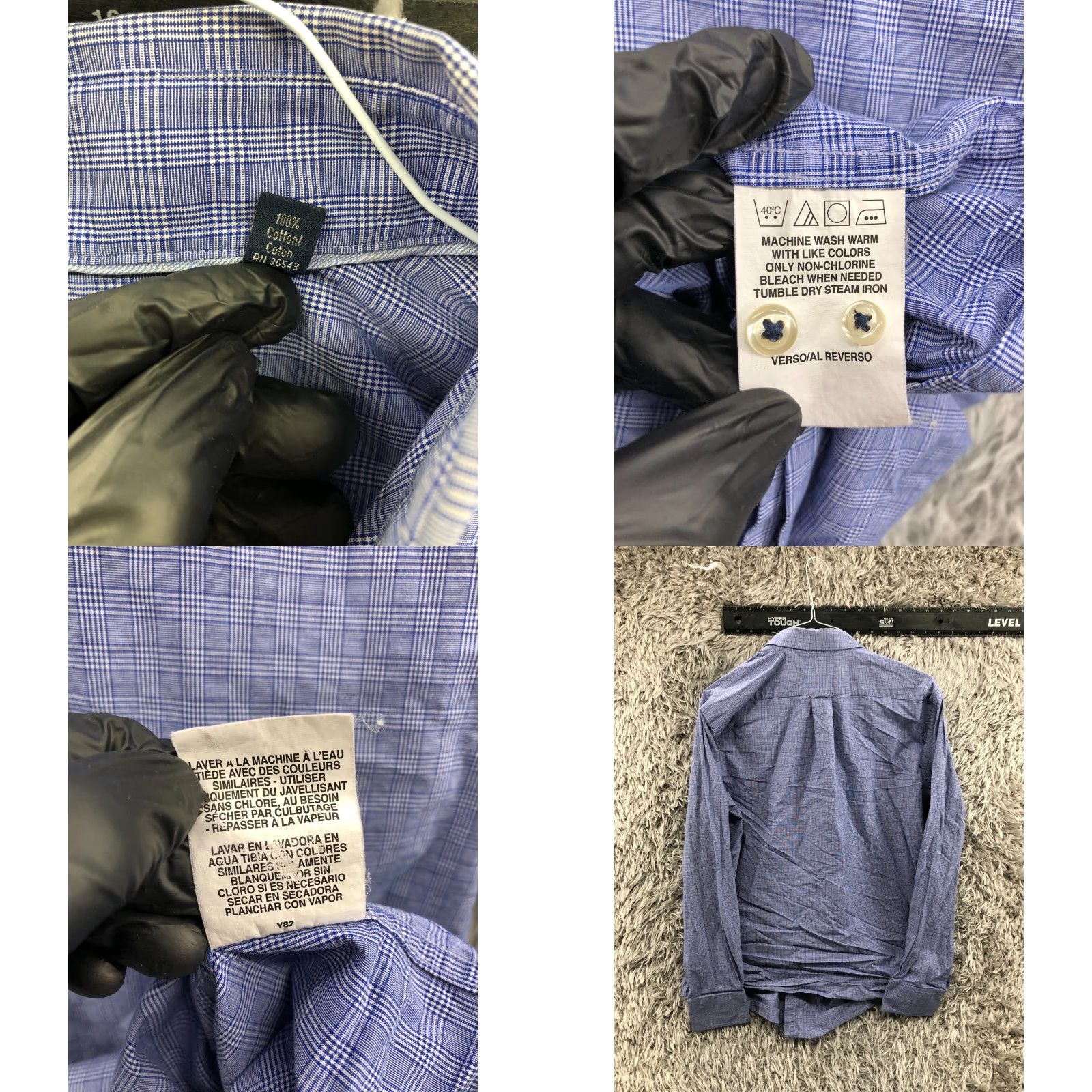 Tommy Hilfiger Tommy Hilfiger Slim Fit Shirt L Blue Mens Long Sleeve Button-Down Collar Size US L / EU 52-54 / 3 - 8 Thumbnail