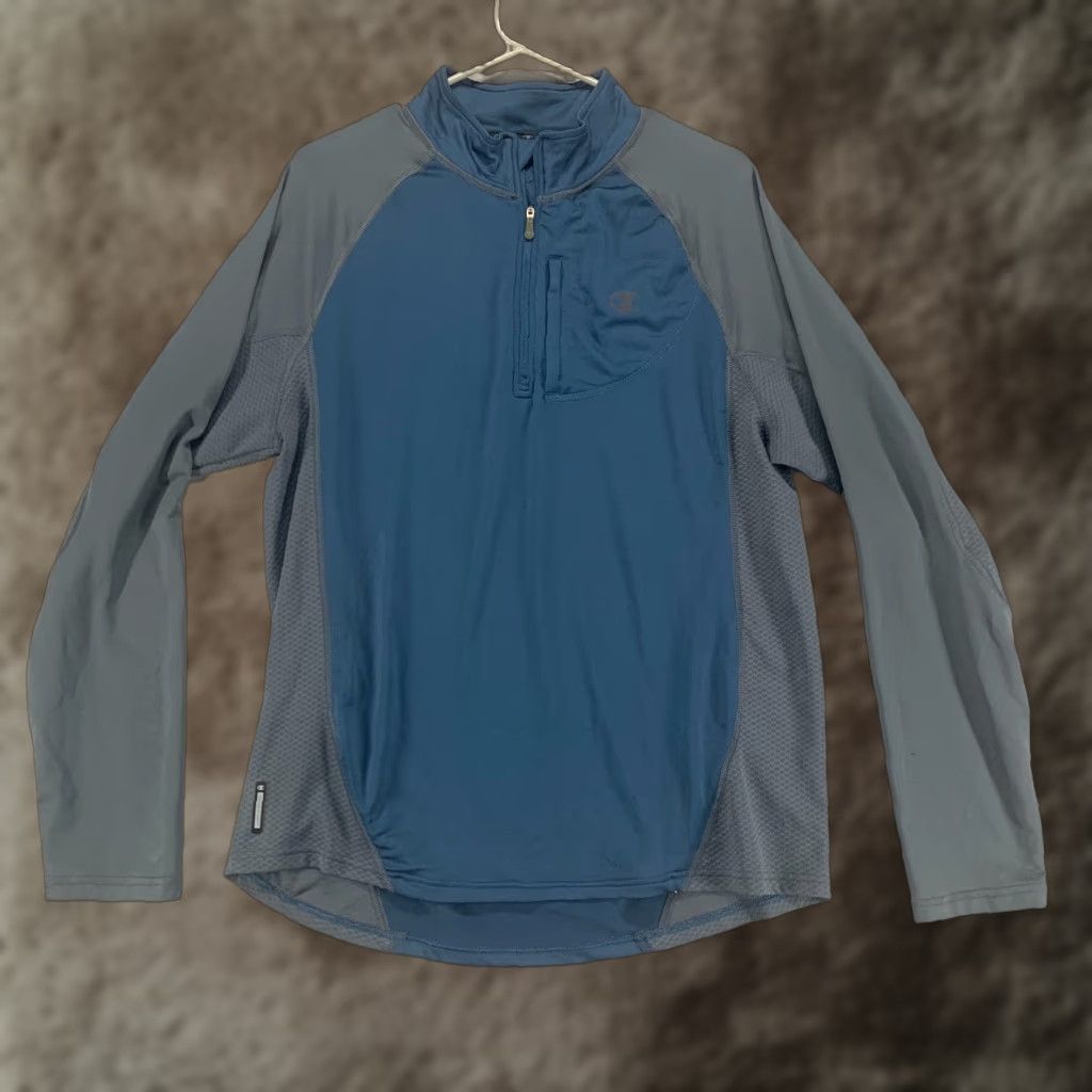 Champion Champion Sweatshirt Mens Large Blue Pullover Athletic Active Double Dry Size US L / EU 52-54 / 3 - 1 Thumbnail