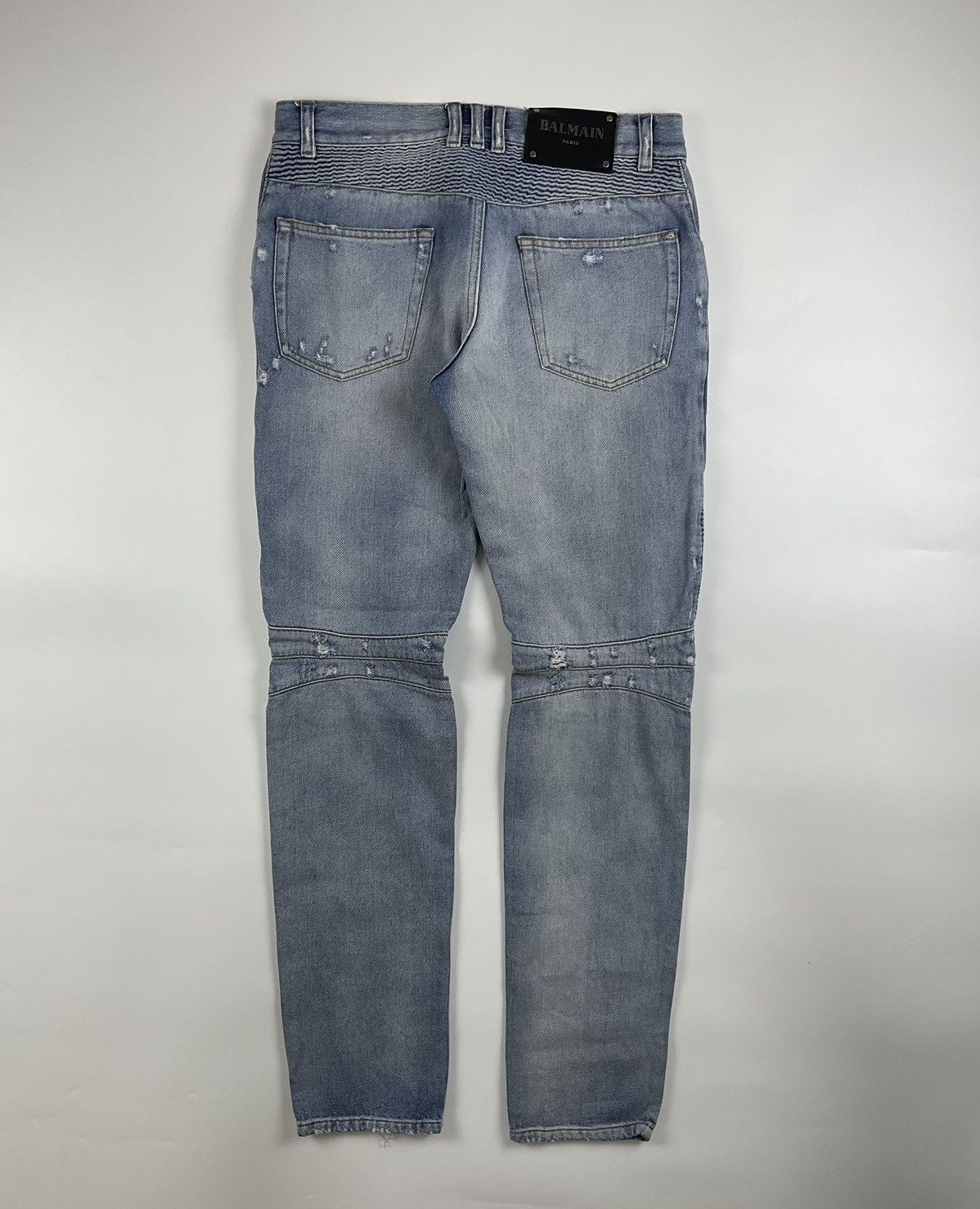 Balmain Balmain Slim Ripped Biker Pants Size US 28 / EU 44 - 2 Thumbnail