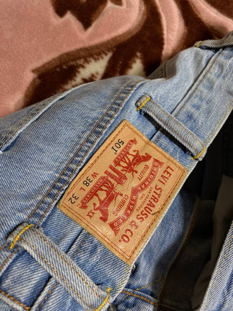 Levi's × Vintage VINTAGE LEVI'S 501 BAGGY WIDE CARPENTER DENIM SKATER JEANS Size US 38 / EU 54 - 3 Thumbnail
