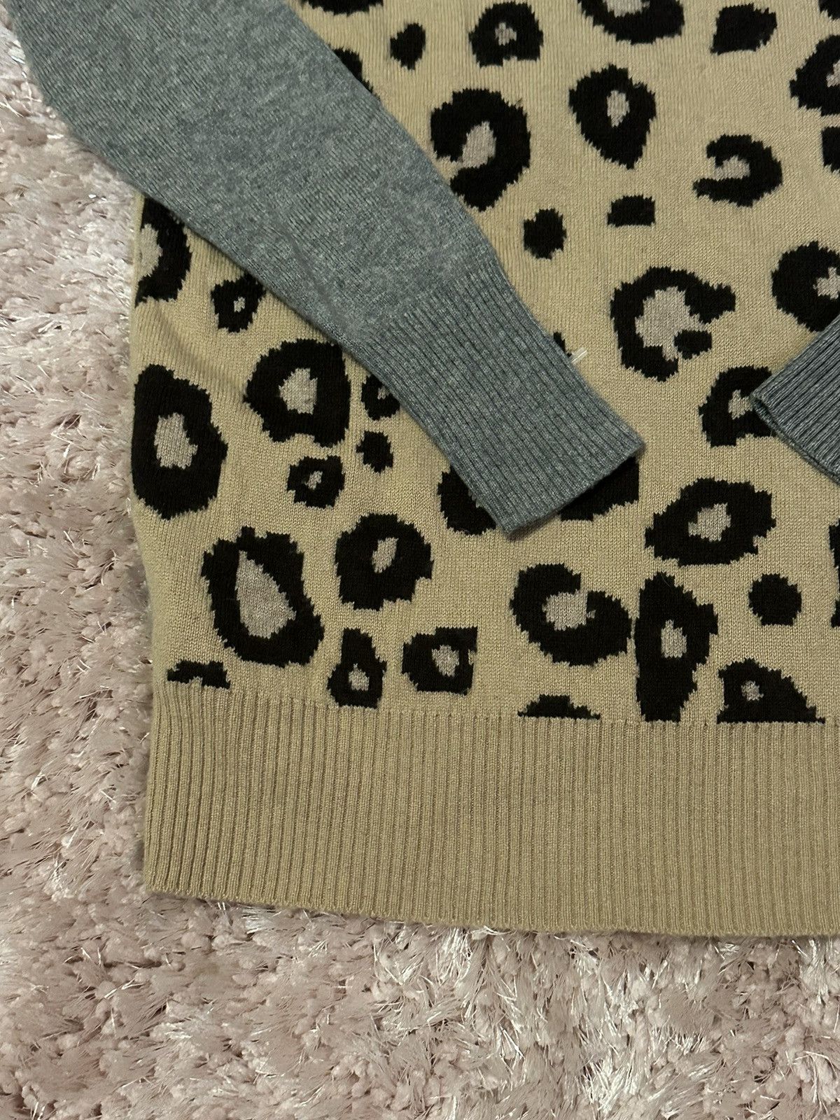 Michael Stars Michael Stars Leopard Print Wool Blend Sweater Size Small Size S / US 4 / IT 40 - 3 Thumbnail