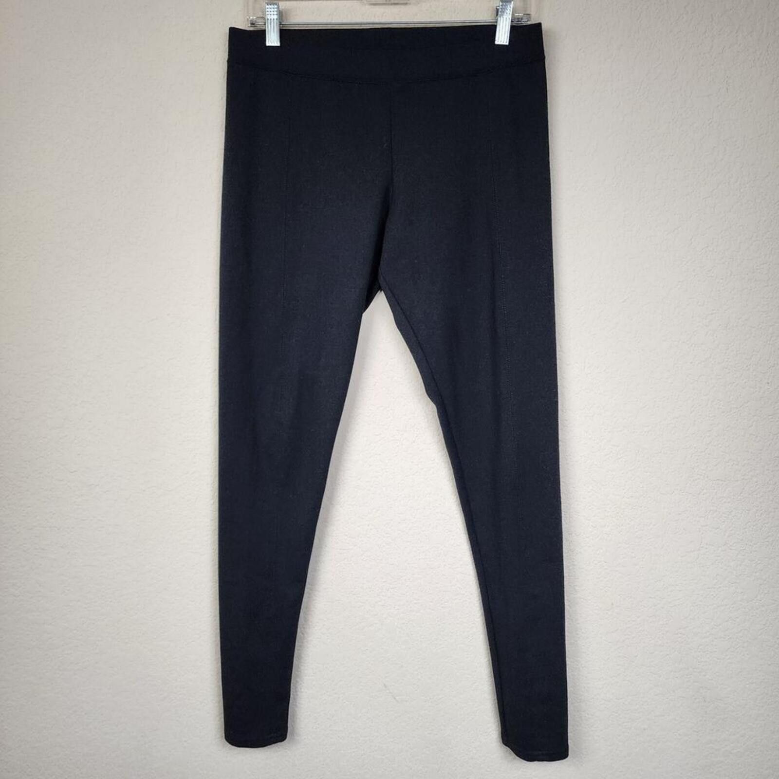 Nordstrom Large Black Stretchy Leggings Pants Size 36" / US 14 / IT 50 - 1 Thumbnail