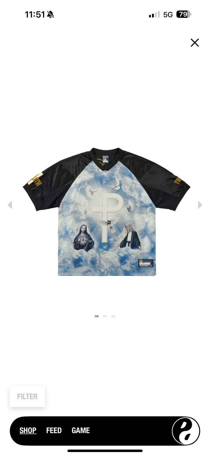 トップス PALACE SKATEBOARDS 1 TRUTH JERSEY BLACKm Palace 1 Truth Jersey | Grailed