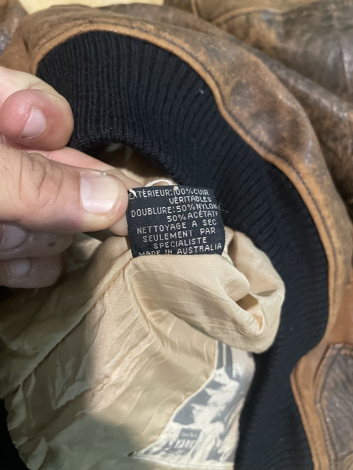 Japanese Brand × Vintage Aviation LTD A-2 Brown Flight Leather Jacket Size US XS / EU 42 / 0 - 11 Thumbnail