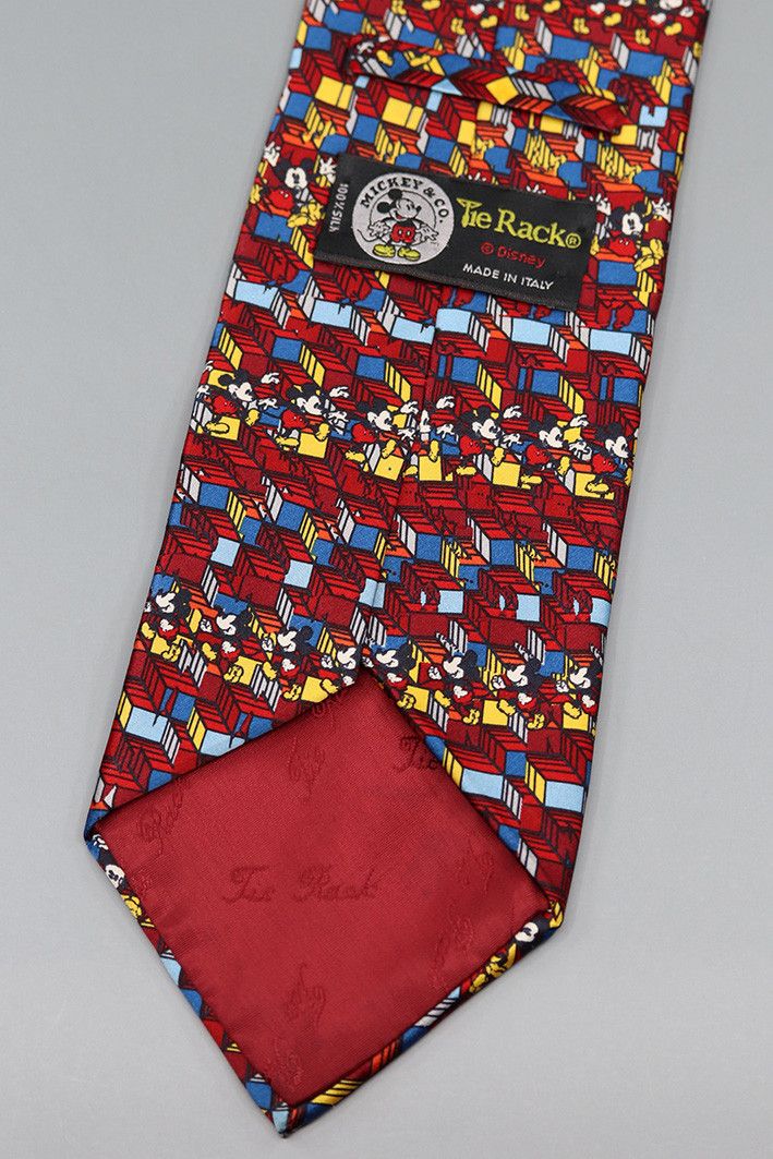 Disney Vintage Mickey Mouse Silk Tie Size ONE SIZE - 2 Thumbnail