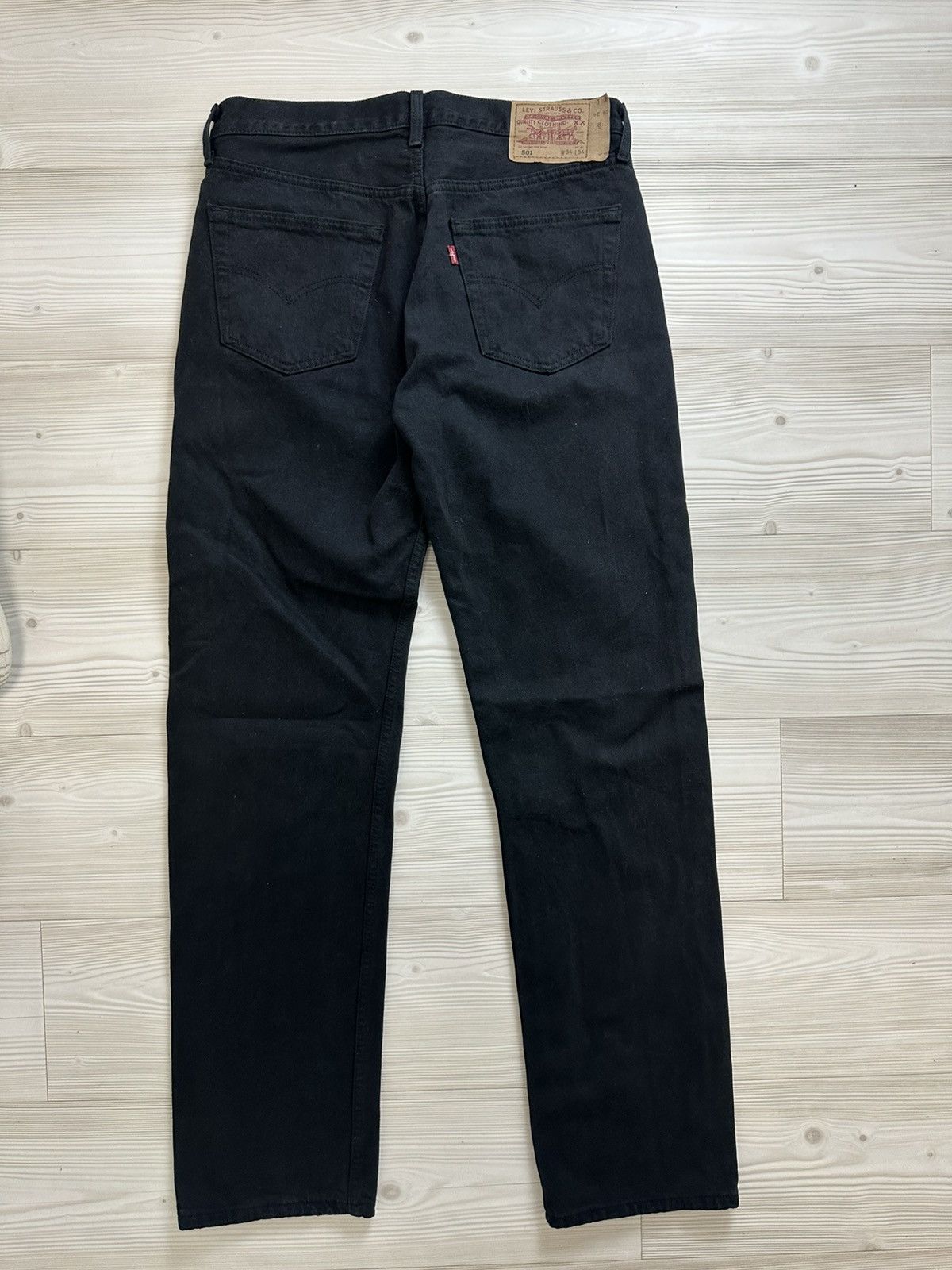 Levi's Vintage Clothing Levis vintage black jeans 501 02’ 34/34 Size US 34 / EU 50 - 5 Thumbnail