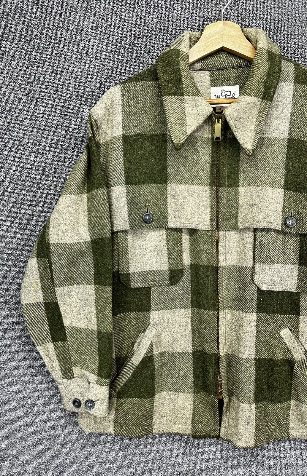 Woolrich Woolen Mills Vintage 80s Woolrich Shadow Plaid Jacket Size US M / EU 48-50 / 2 - 2 Thumbnail