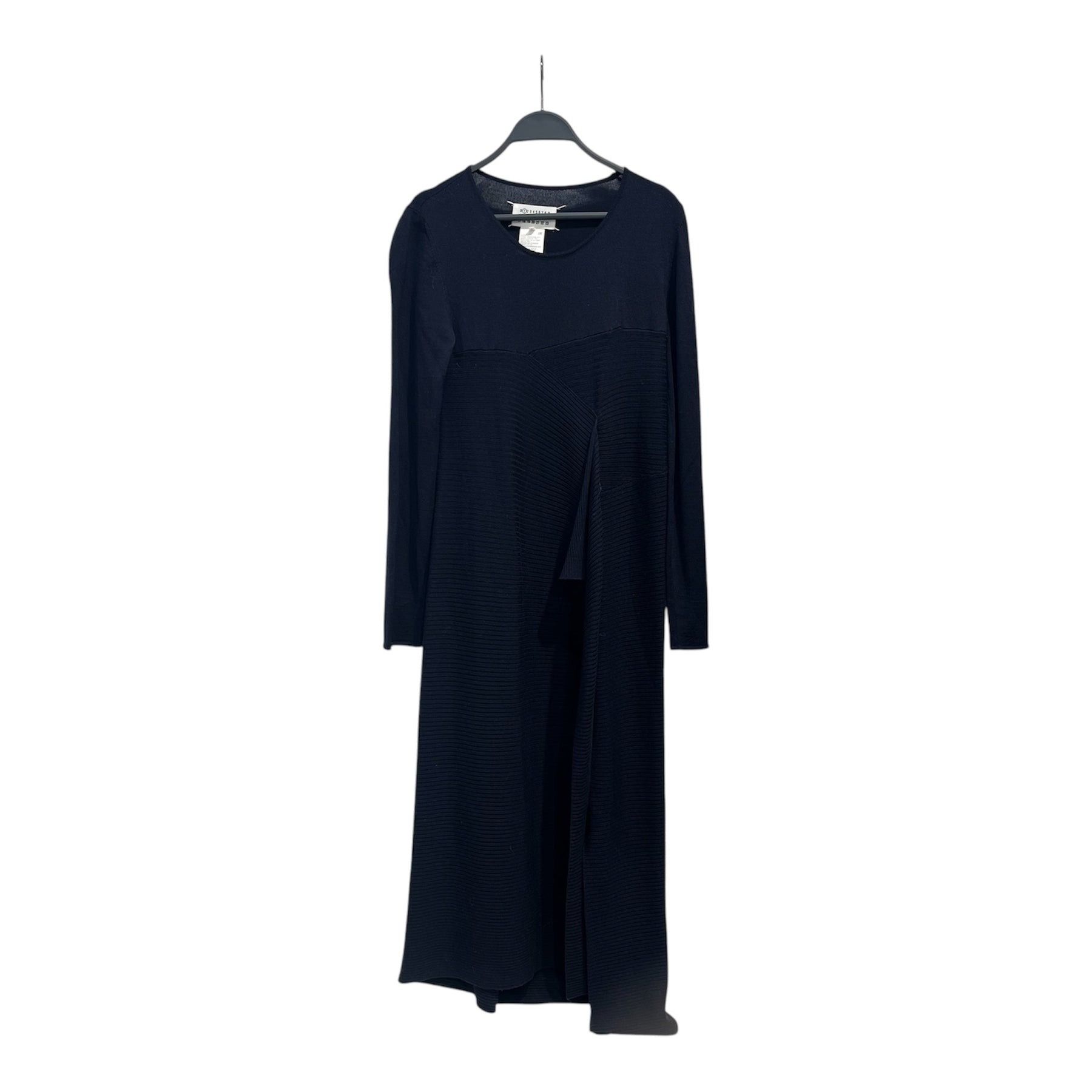Maison Margiela Archive Patchwork Ribbed Wool Knit Long Sleeve Dress Size S / US 4 / IT 40 - 1 Thumbnail