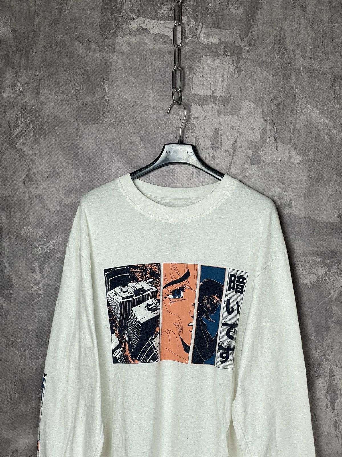 Edwin × Japanese Brand × Vintage Edwin Streetwear Anima Japanese Style Big Logo Long sleeve Size US S / EU 44-46 / 1 - 2 Thumbnail