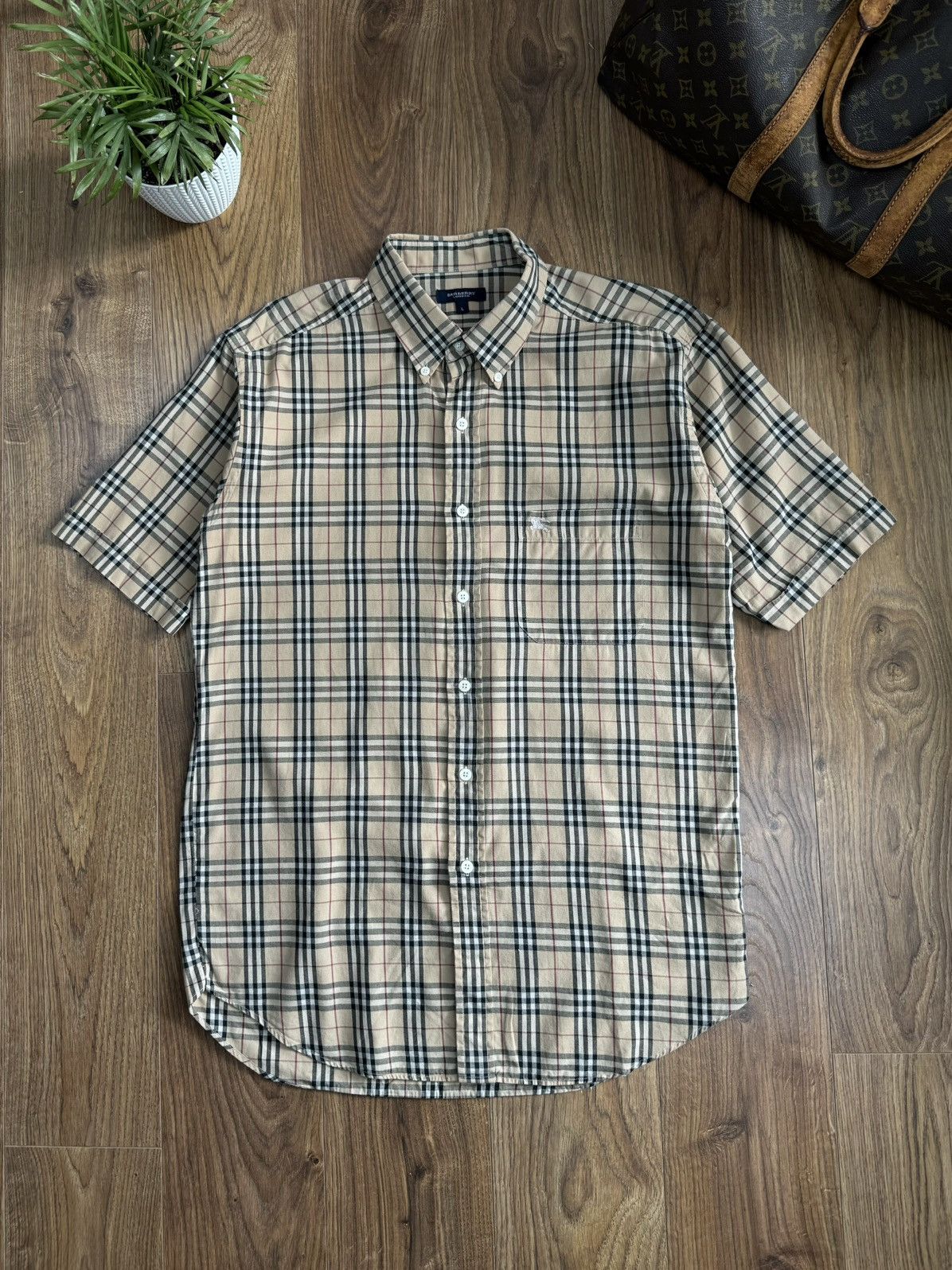 Burberry Shirt Burberry Nova Check 00s original luxury old money item Size US L / EU 52-54 / 3 - 1 Thumbnail