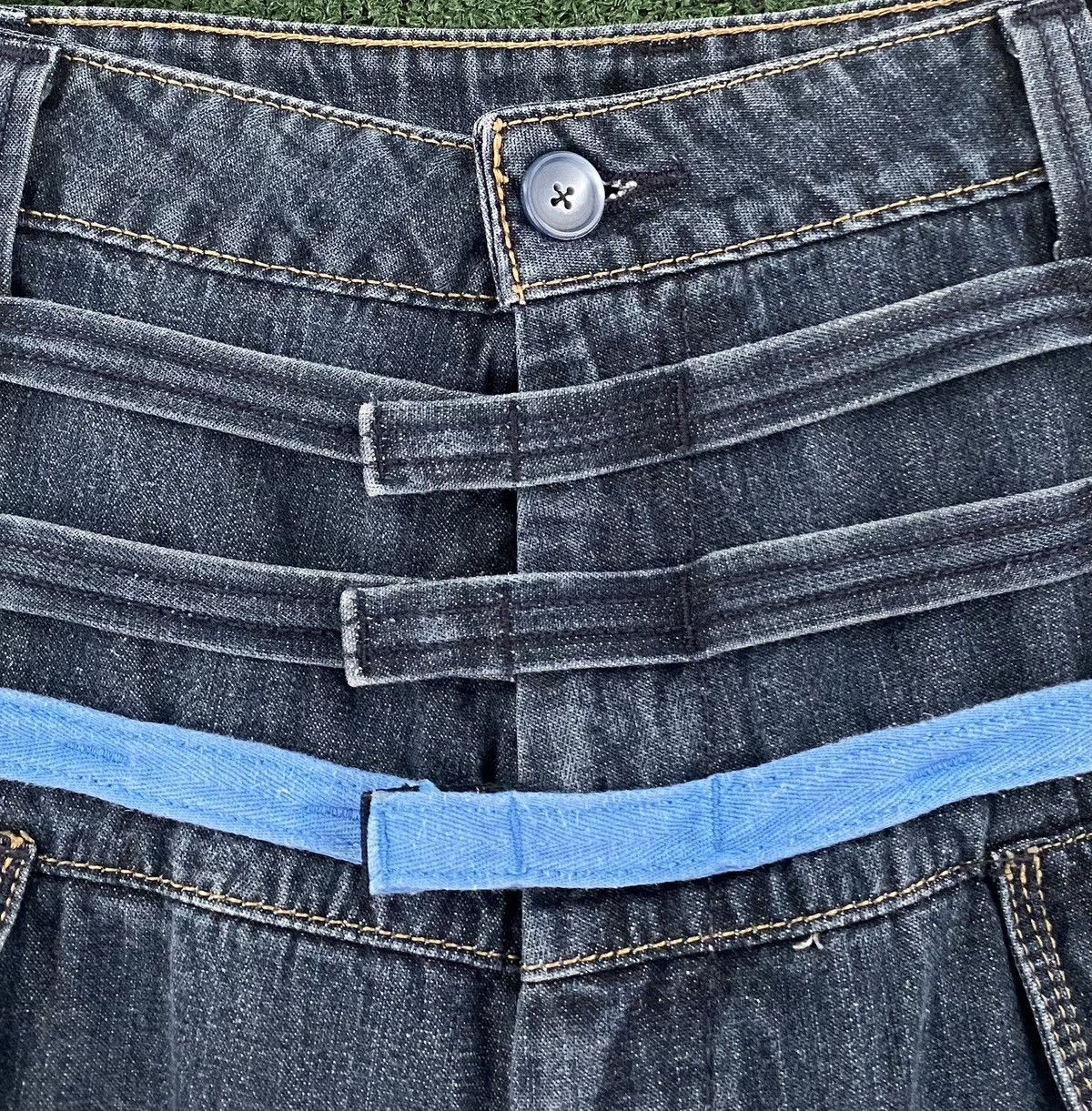 Marithe + Francois Girbaud Rare VTG 90’s Marithe Francois Girbaud Snap Zip Jorts Shorts Size US 43 - 3 Thumbnail