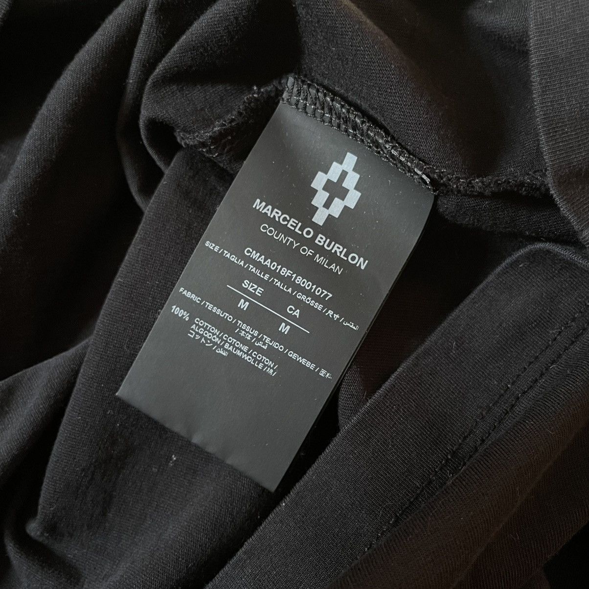 Marcelo Burlon Marcelo Burlon County of Milan Black Cupido Size US M / EU 48-50 / 2 - 5 Thumbnail