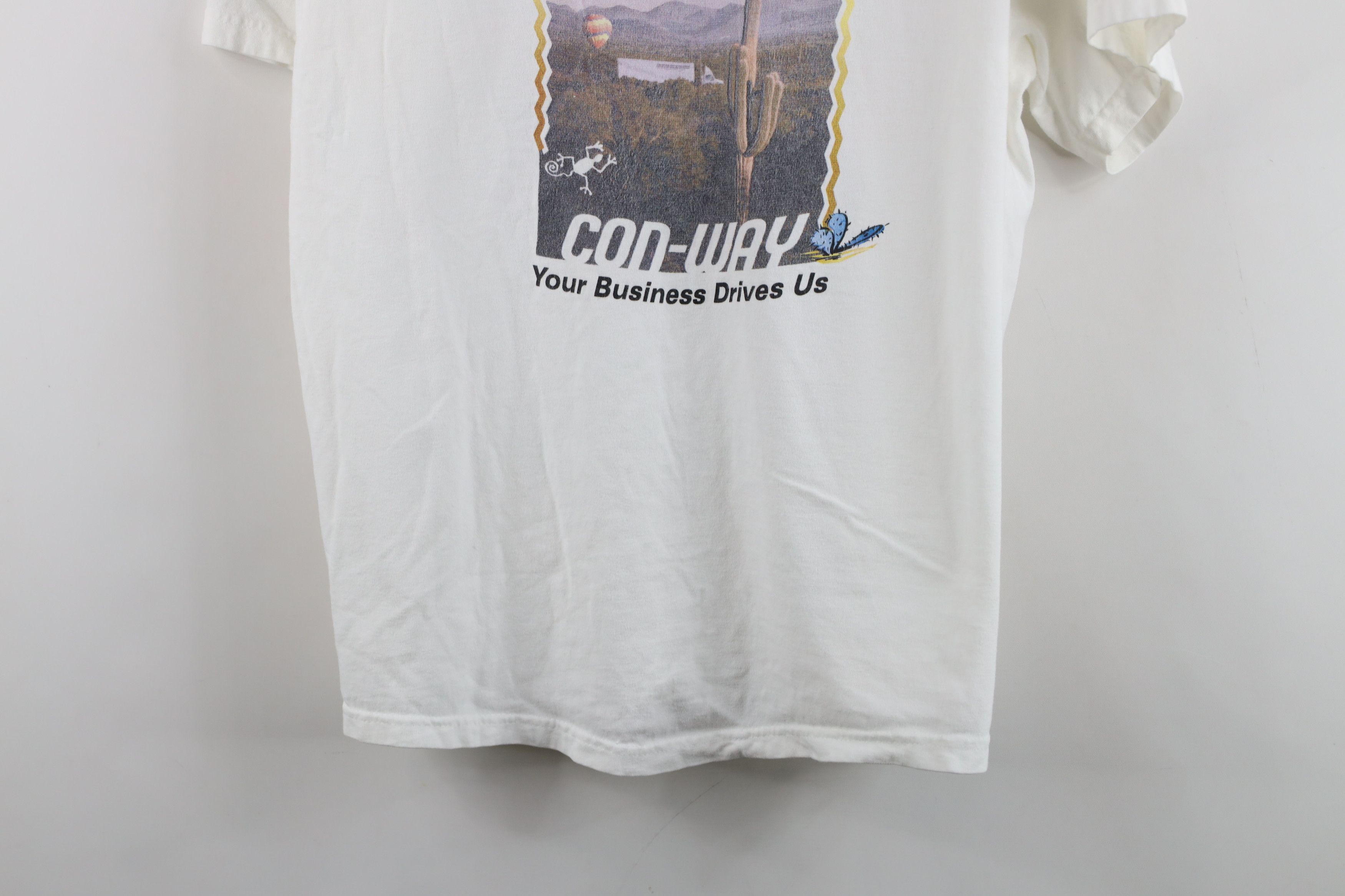 Vintage Vintage 90s CWX Transportation Trucking Conway T-Shirt White Size US L / EU 52-54 / 3 - 15 Thumbnail