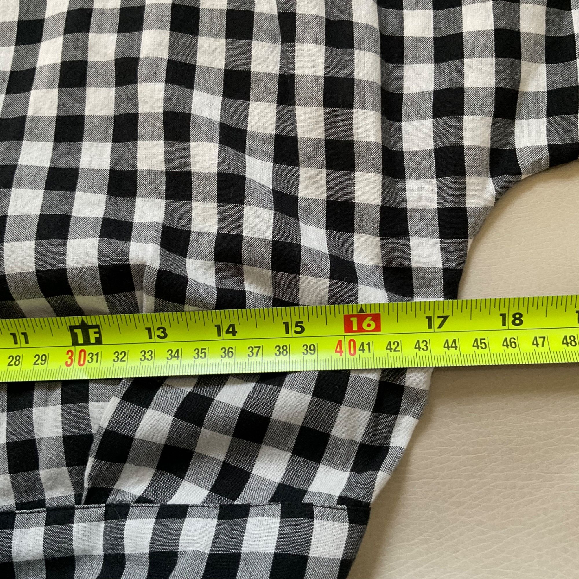 Sezane NWT Sezane MARIELLE midi DRESS Black White cotton gingham pl Size S / US 4 / IT 40 - 6 Thumbnail