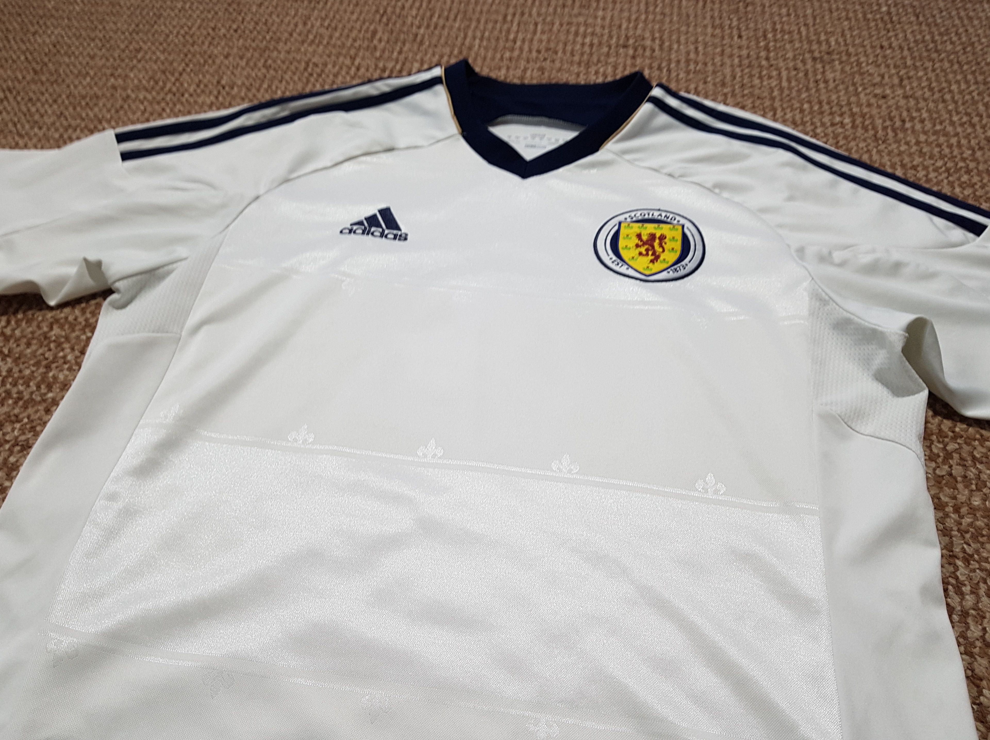 Adidas Adidas Scotland 2011 2013 National Team Soccer Jersey Shirt Size US L / EU 52-54 / 3 - 3 Thumbnail