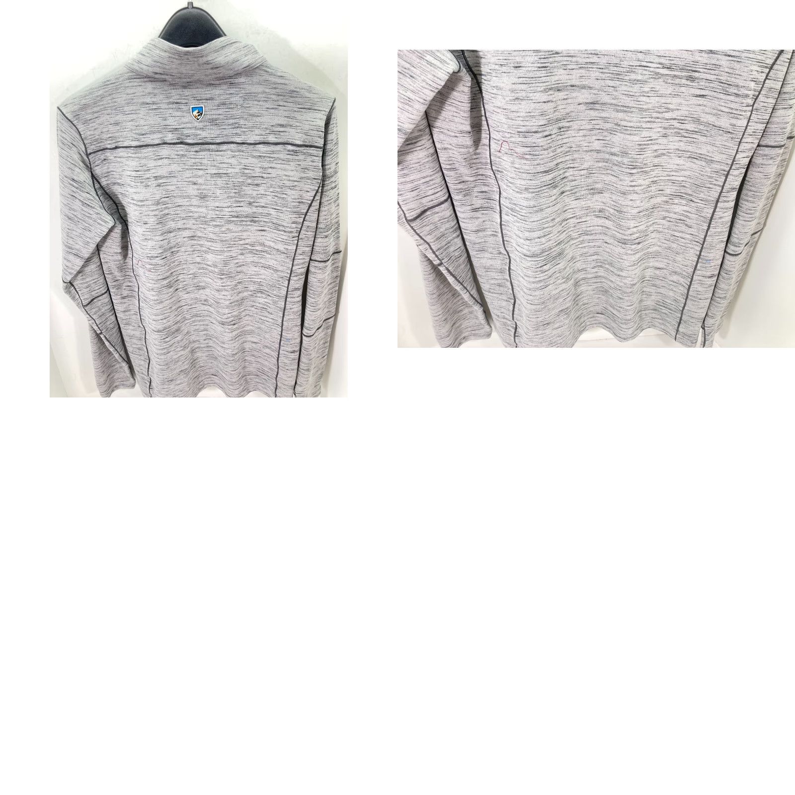 Logo 7 Kuhl Alloy Pullover Sweater Mens S Heather Gray 1/4 Zip Knit Long Sleeve Mock Neck Logo Outdoors Sports Winter Fall Spring Size US S / EU 44-46 / 1 - 9 Thumbnail