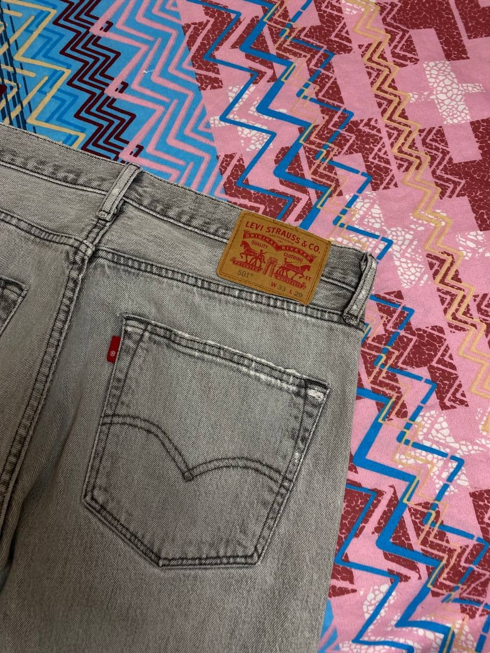 Levi's Denim pants gray Levi's 501 Y2K vintage w33 streetwear Size US 33 - 15 Thumbnail