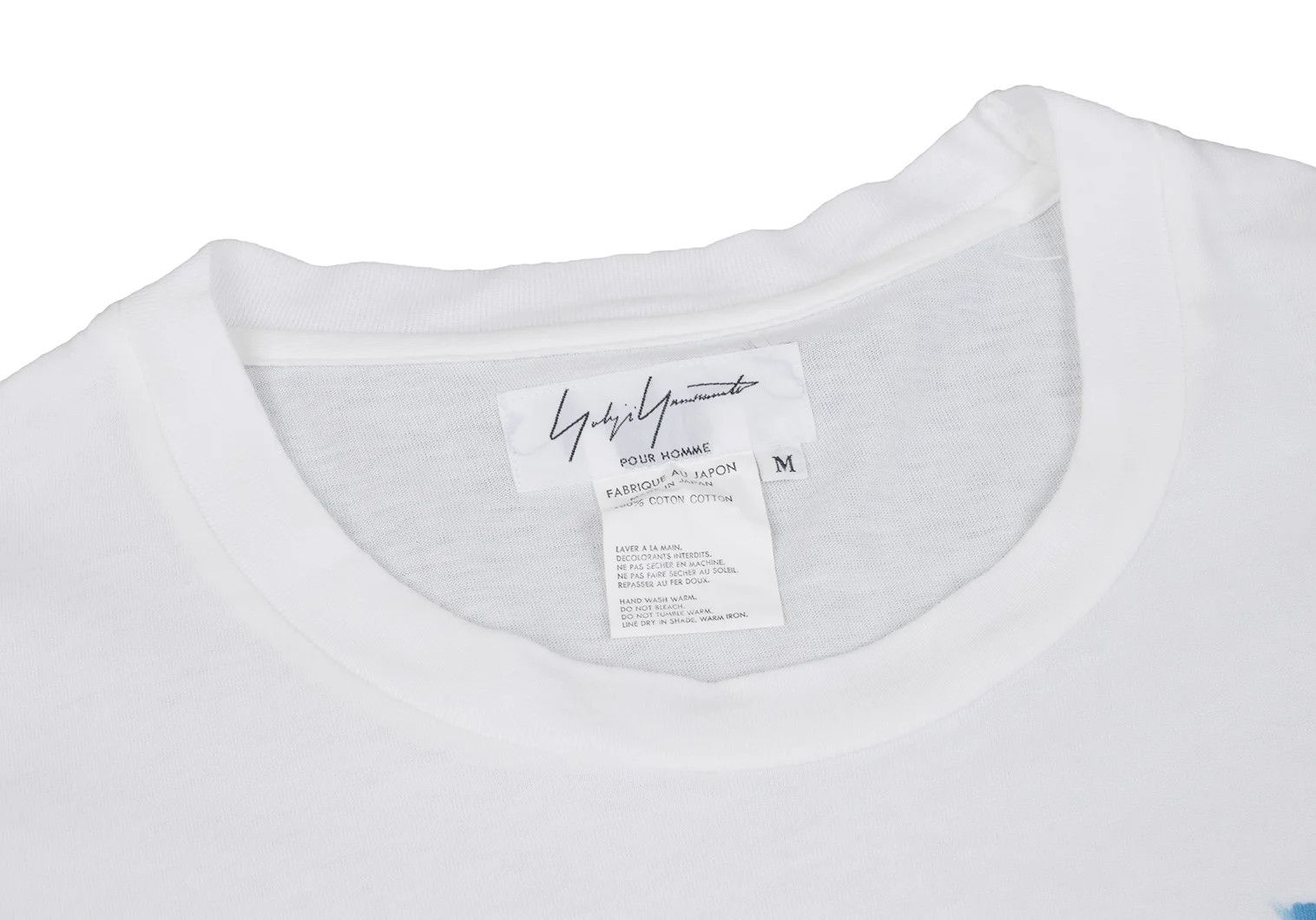 Yohji Yamamoto Yohji Yamamoto Drawing Print T-Shirt White Blue M Size US M / EU 48-50 / 2 - 4 Thumbnail